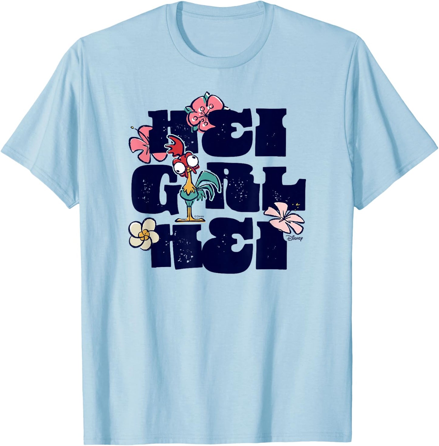 Moana - HEI Girl HEI Rooster T-Shirt - T-Shirt | Light Blue