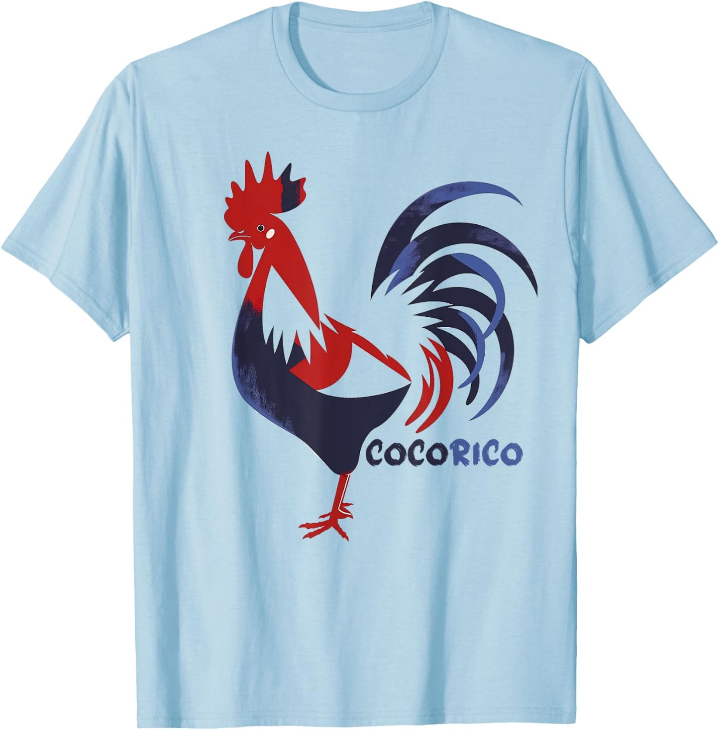 Cocorico Coq Symbol French Patriot Pride France T-Shirt - T-Shirt | Light Blue