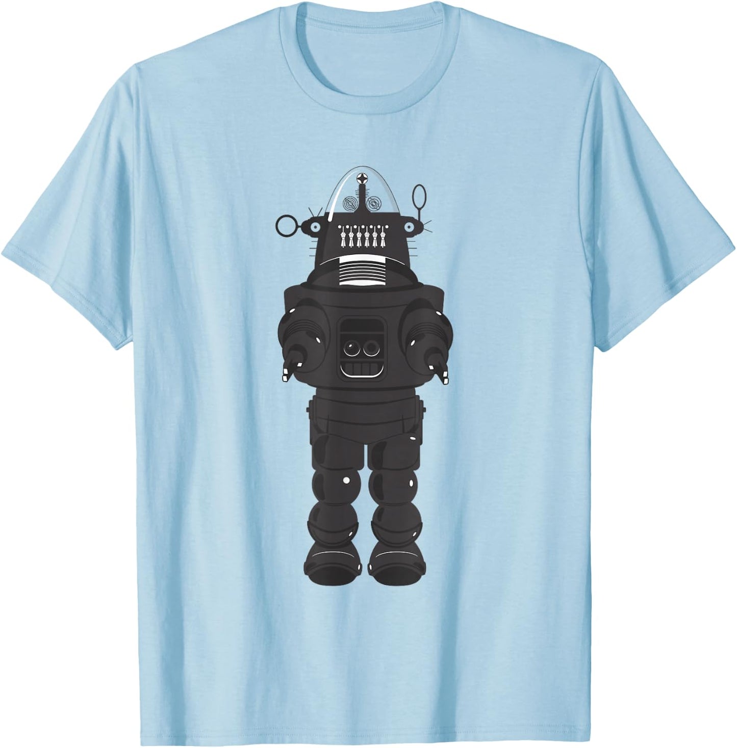 Robby The Robot Retro Vintage T-Shirt - T-Shirt | Light Blue