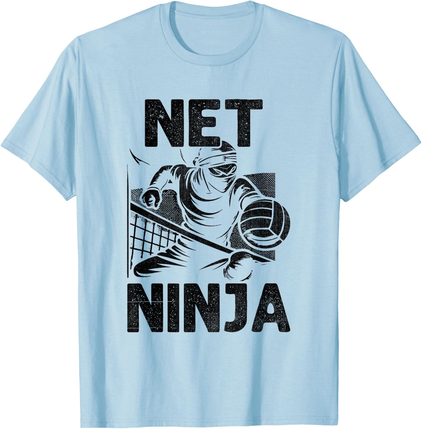 Net Ninja Volleyball Player Volleyballer Sports T-Shirt - T-Shirt | Light Blue