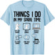 Things I Do In My Spare Time Bunny Rabbit Girls Kids T-Shirt - T-Shirt | Light Blue