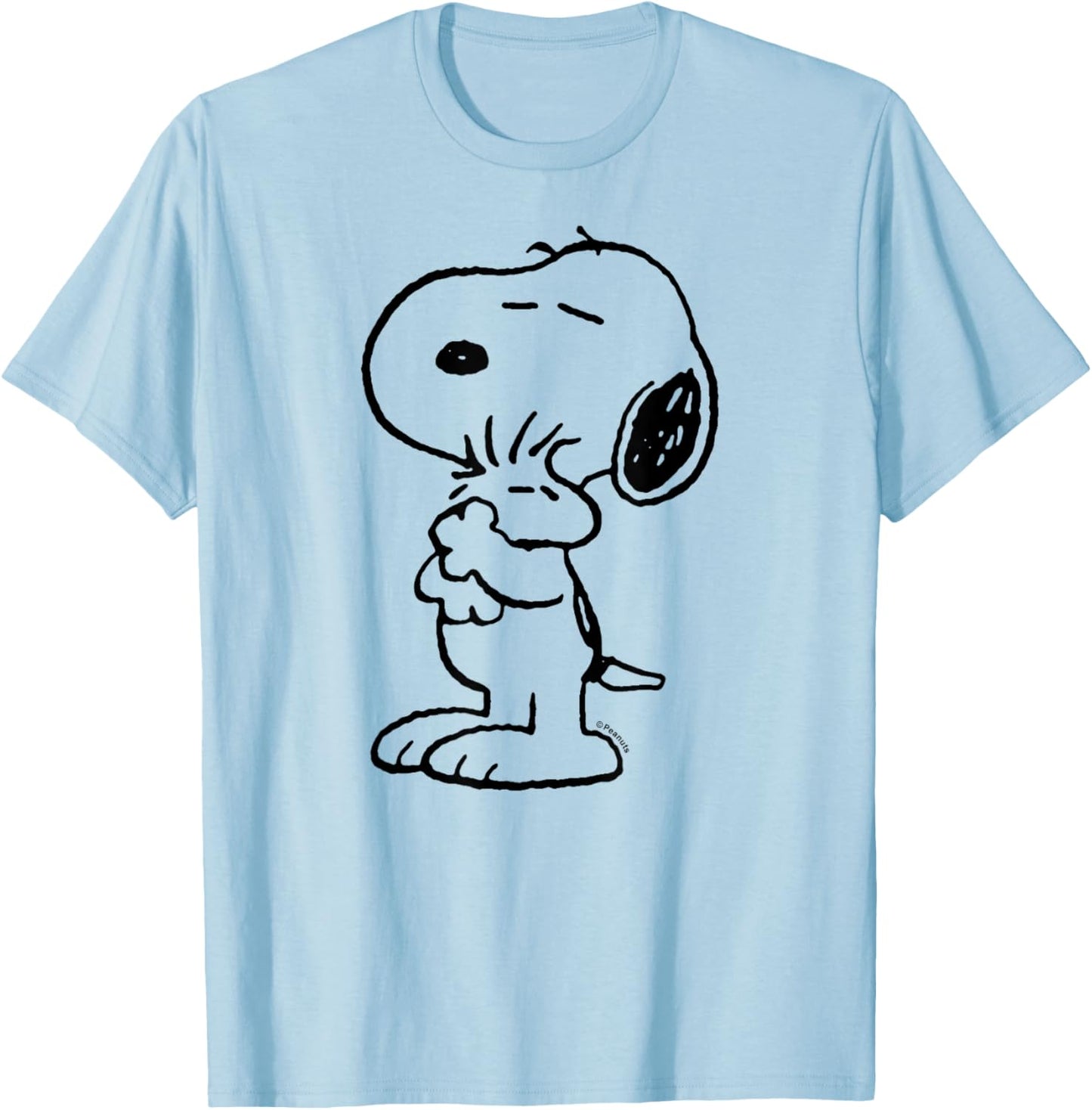 Peanuts Snoopy Loves Woodstock , blue T-Shirt - T-Shirt | Light Blue