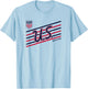 U.S. Soccer Retro Perform White USMNT Officially Licensed T-Shirt - T-Shirt | Light Blue