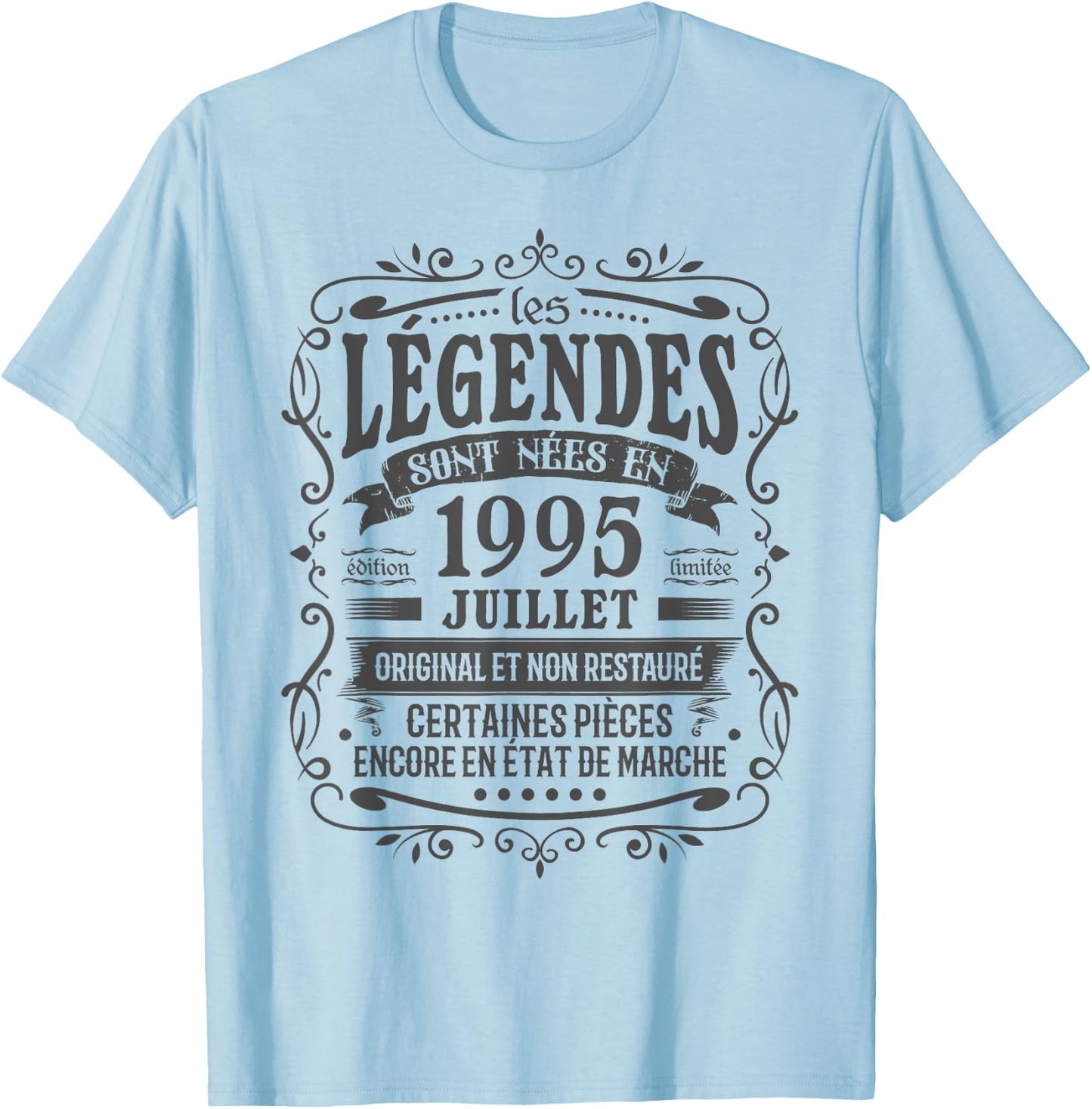 July 1995 Birthday 30 years Man Born In July 1995 T-Shirt - T-Shirt | Light Blue