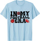 Groovy Retro In My Football Era Girl Boy Kids T-Shirt - T-Shirt | Light Blue