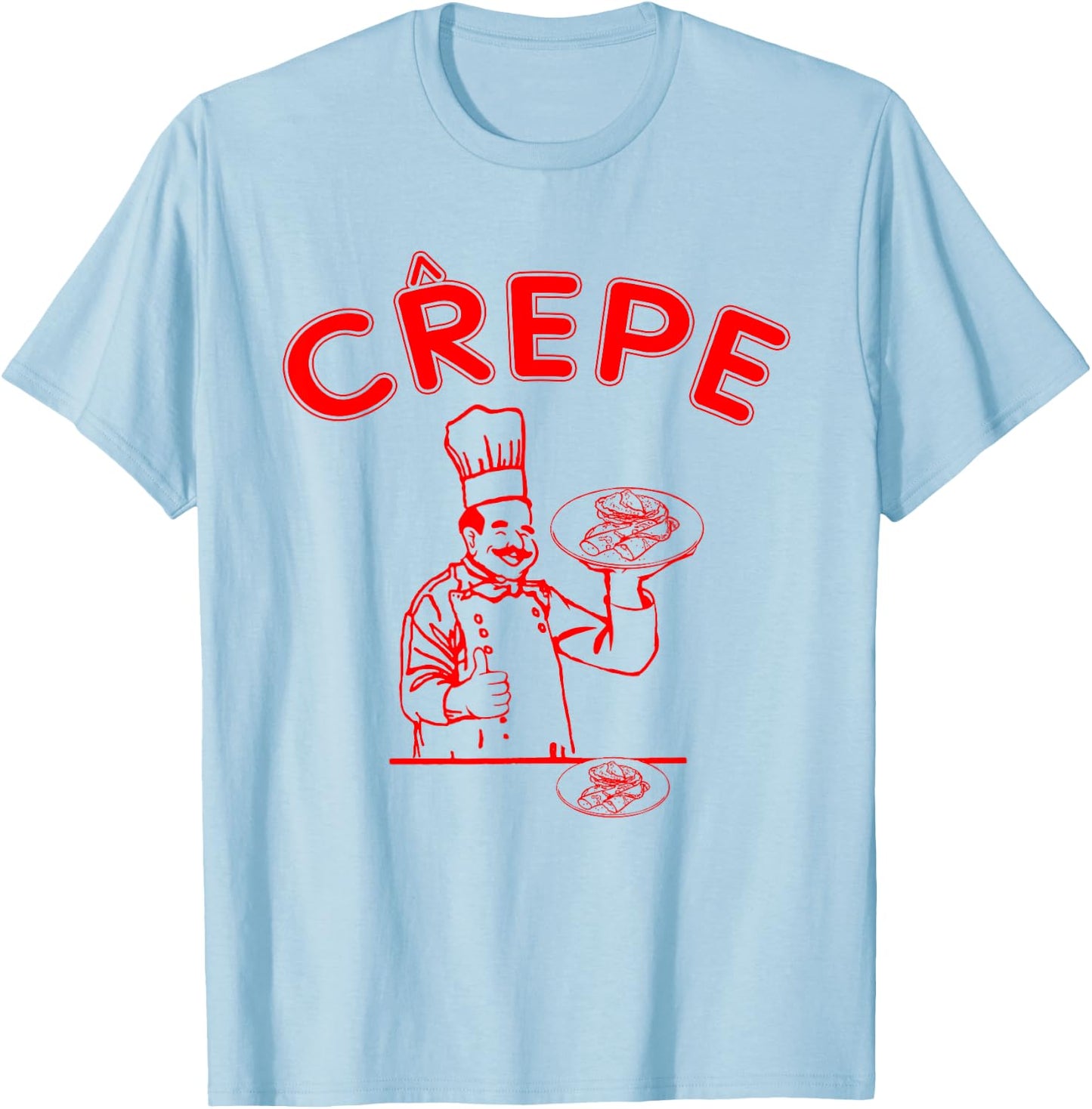 Crepe Crêpes lustig T-Shirt - T-Shirt | Light Blue