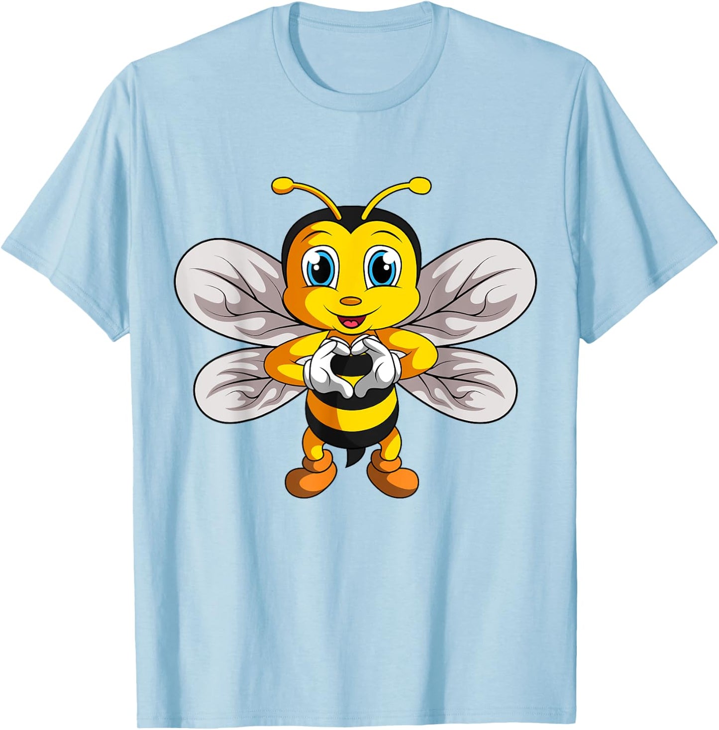 Bee Bumble Bee Kids Girls Boys T-Shirt - T-Shirt | Light Blue