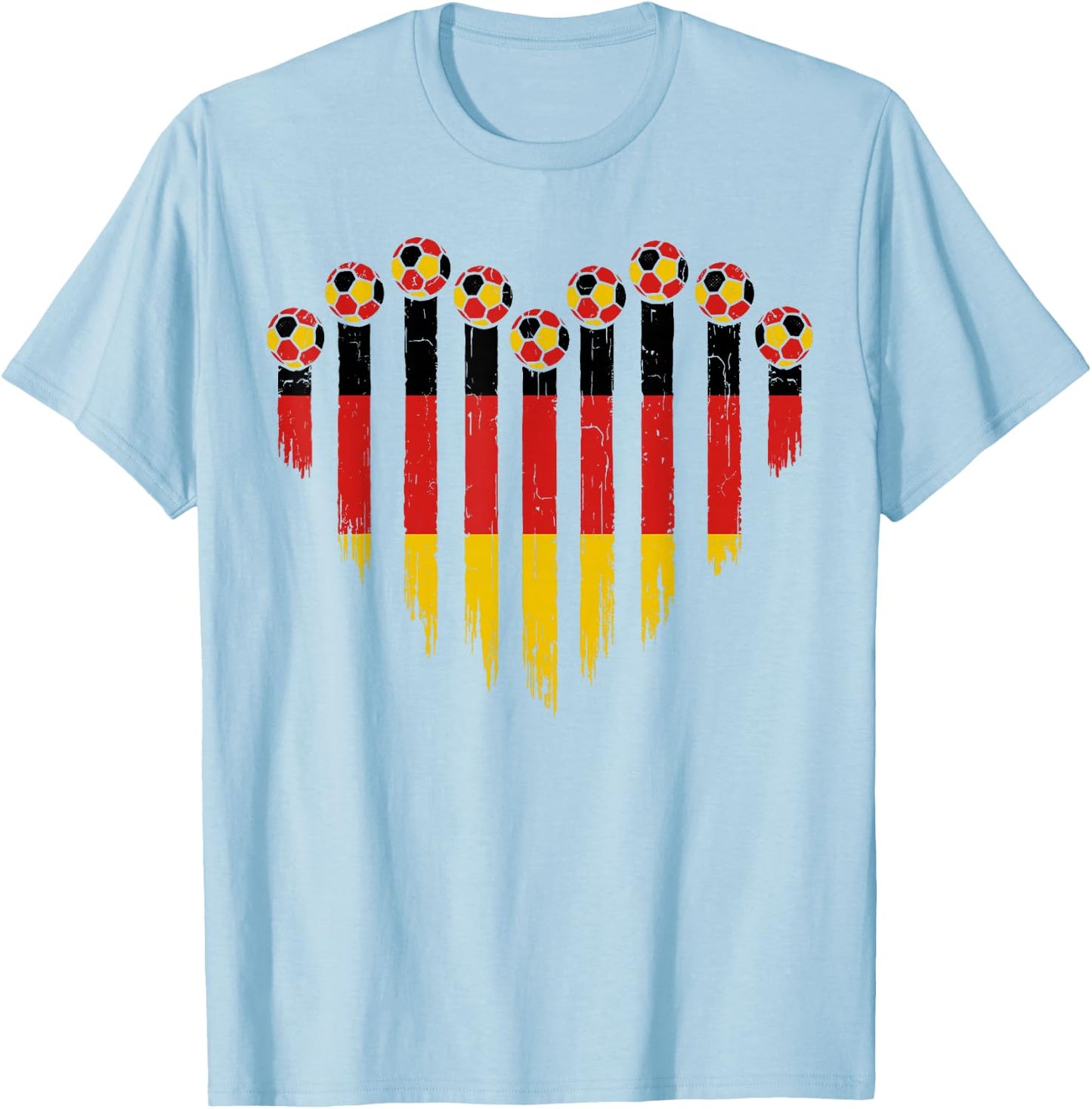 Deutsche Flagge Neuheit Deutschland T-Shirt - T-Shirt | Light Blue