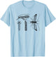 Entomology Caddis Fly Bug Graphic T-Shirt - T-Shirt | Light Blue