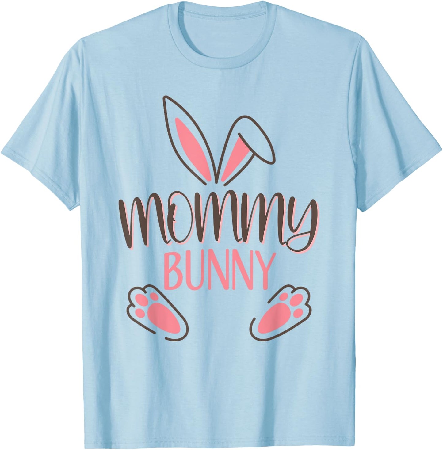 Mommy Bunny Easter Costume Mom Mother T-Shirt - T-Shirt | Light Blue