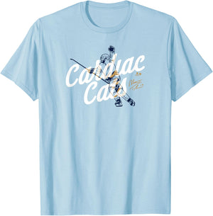 Matthew Tkachuk - Cardiac Cats - Florida Hockey T-Shirt - T-Shirt | Light Blue