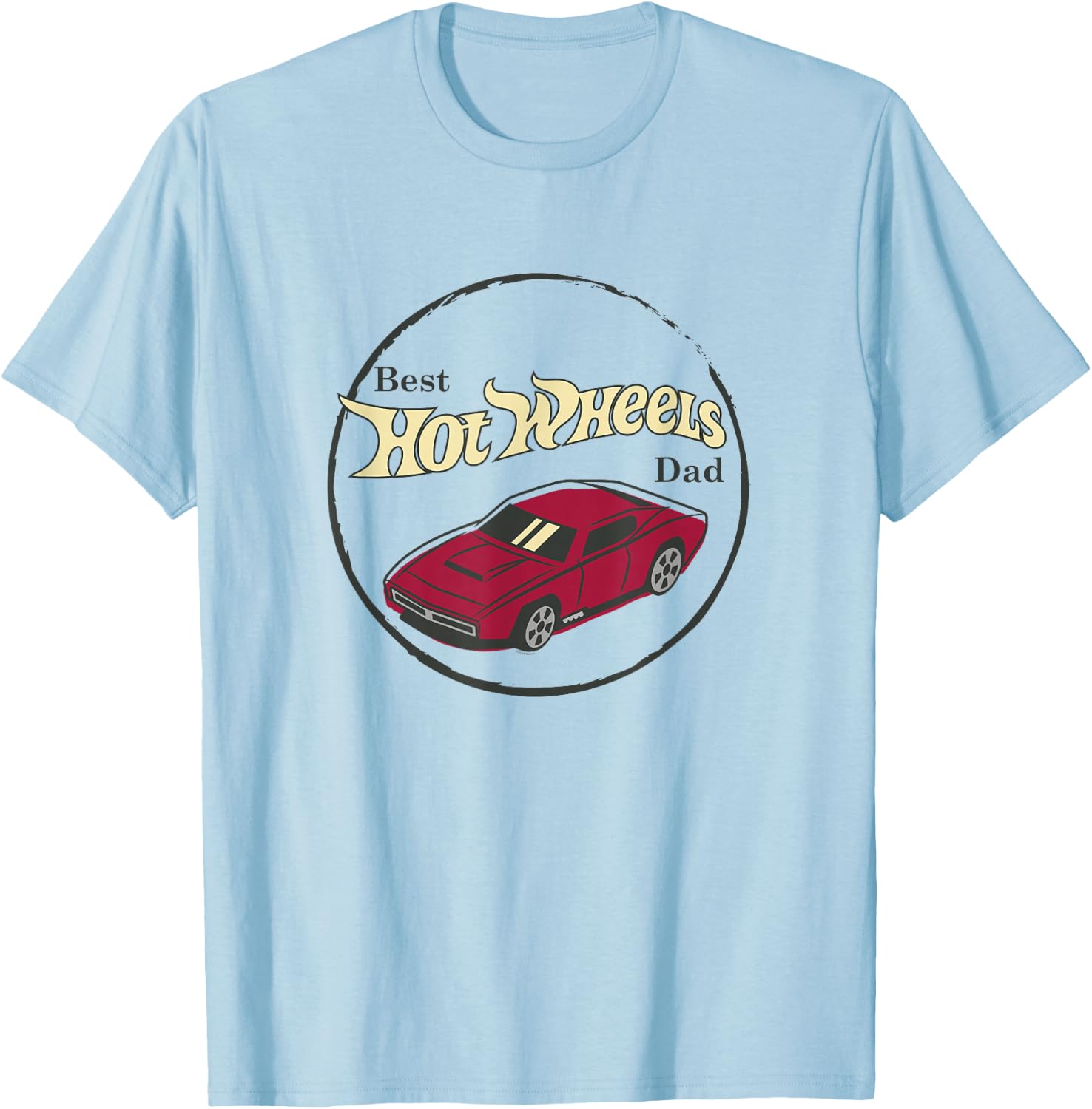 Hot Wheels - Father's Day Best Hot Wheels Dad T-Shirt - T-Shirt | Light Blue