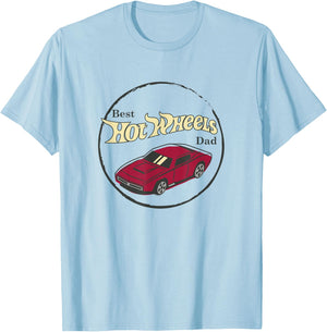 Hot Wheels - Father's Day Best Hot Wheels Dad T-Shirt - T-Shirt | Light Blue