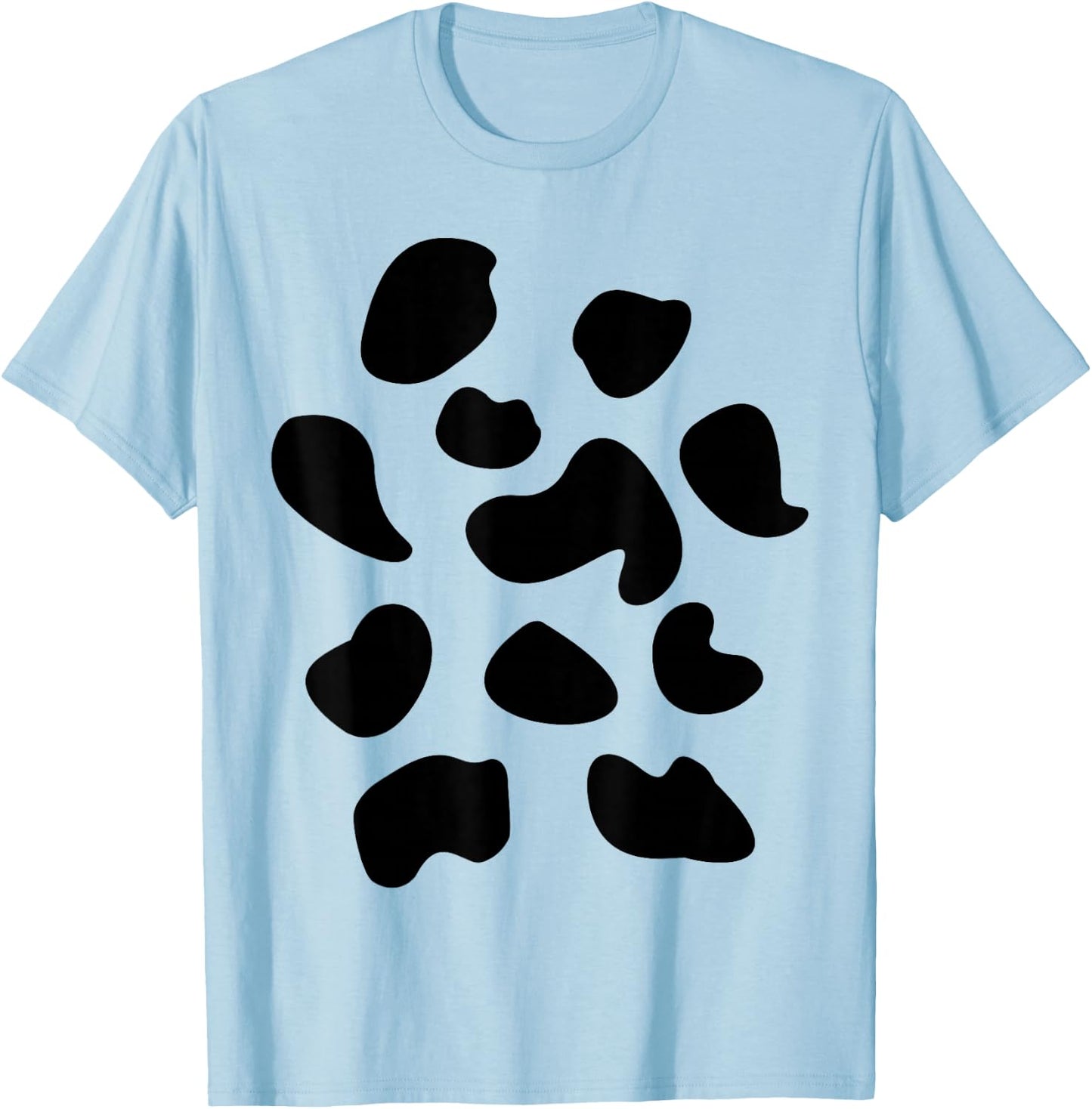 Cow Costume Cow Stain Cow Pattern Fancy Dress Carnival , White T-Shirt - T-Shirt | Light Blue
