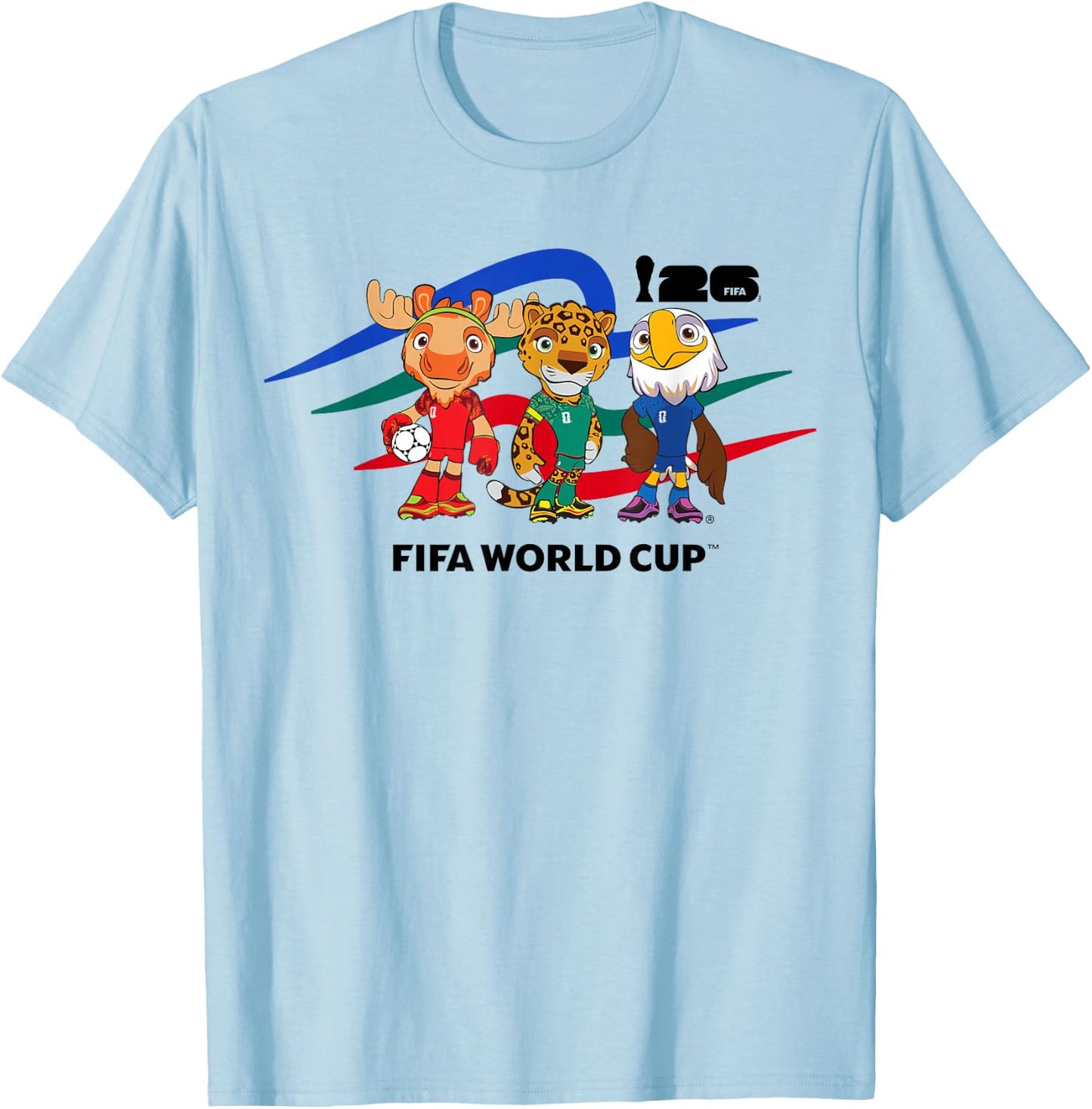 FIFA World CUP26 Host Country Maskottchen T-Shirt - T-Shirt | Light Blue
