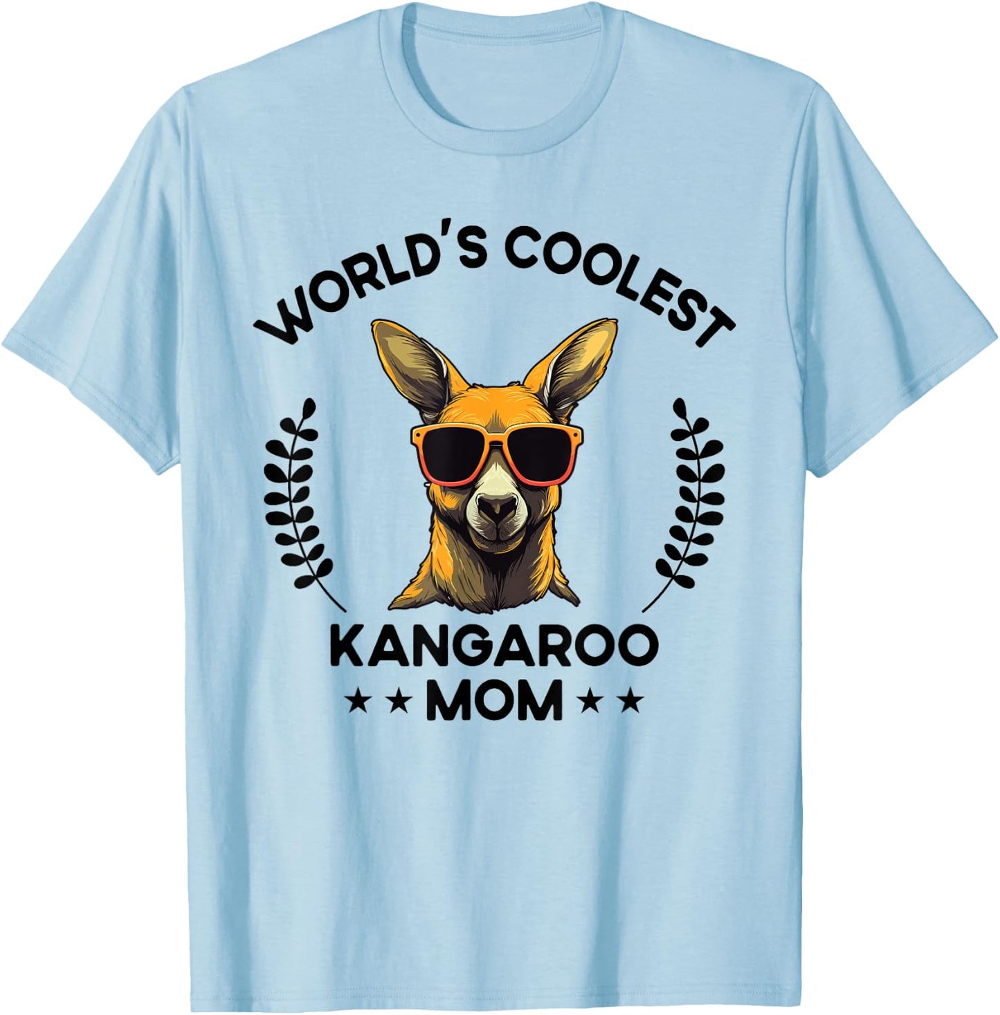 World's Coolest Mom Mama - Women Mother Funny Kangaroo T-Shirt - T-Shirt | Light Blue