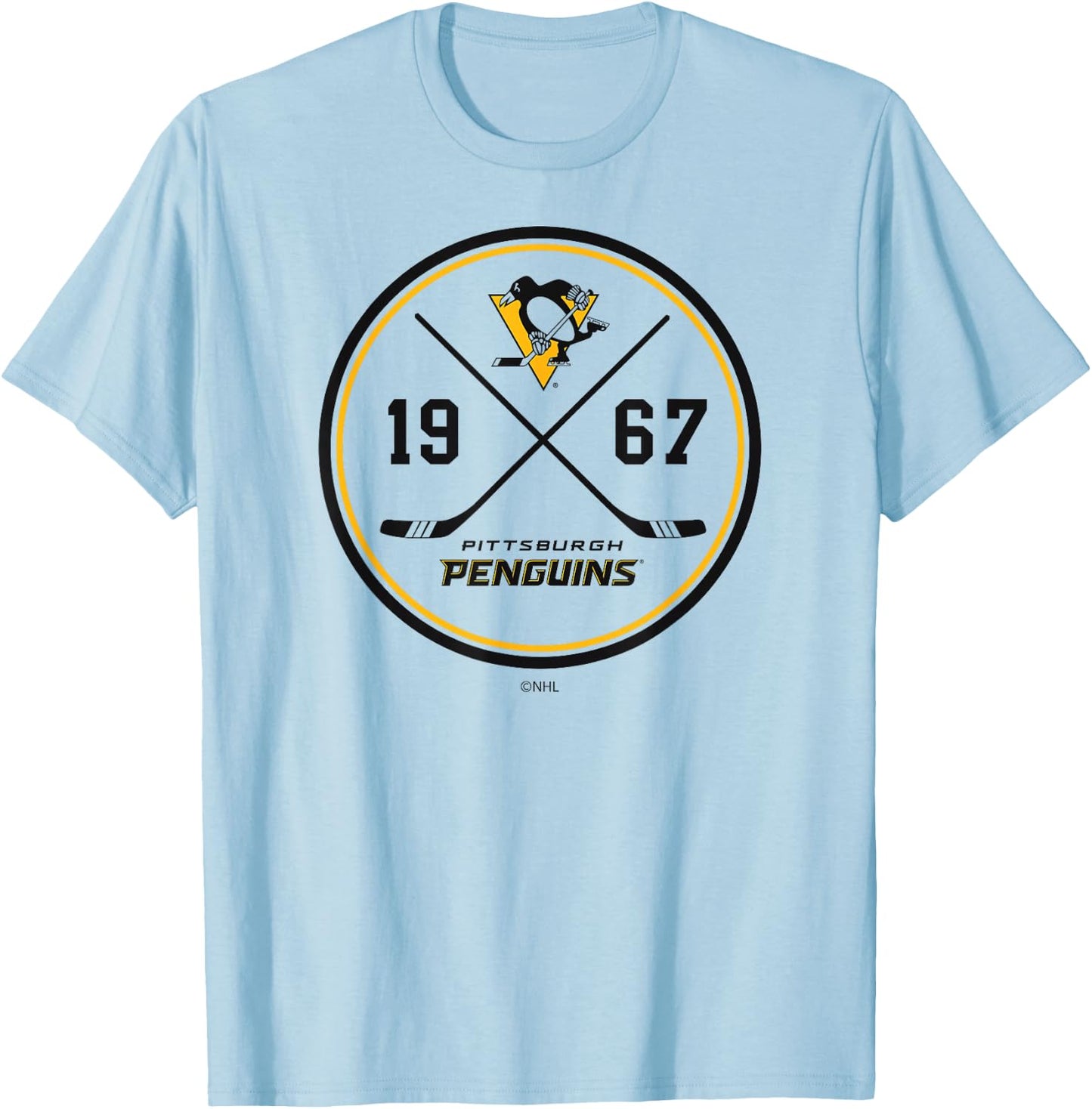 Pittsburgh Penguins Prize White Officially Licensed T-Shirt - T-Shirt | Light Blue
