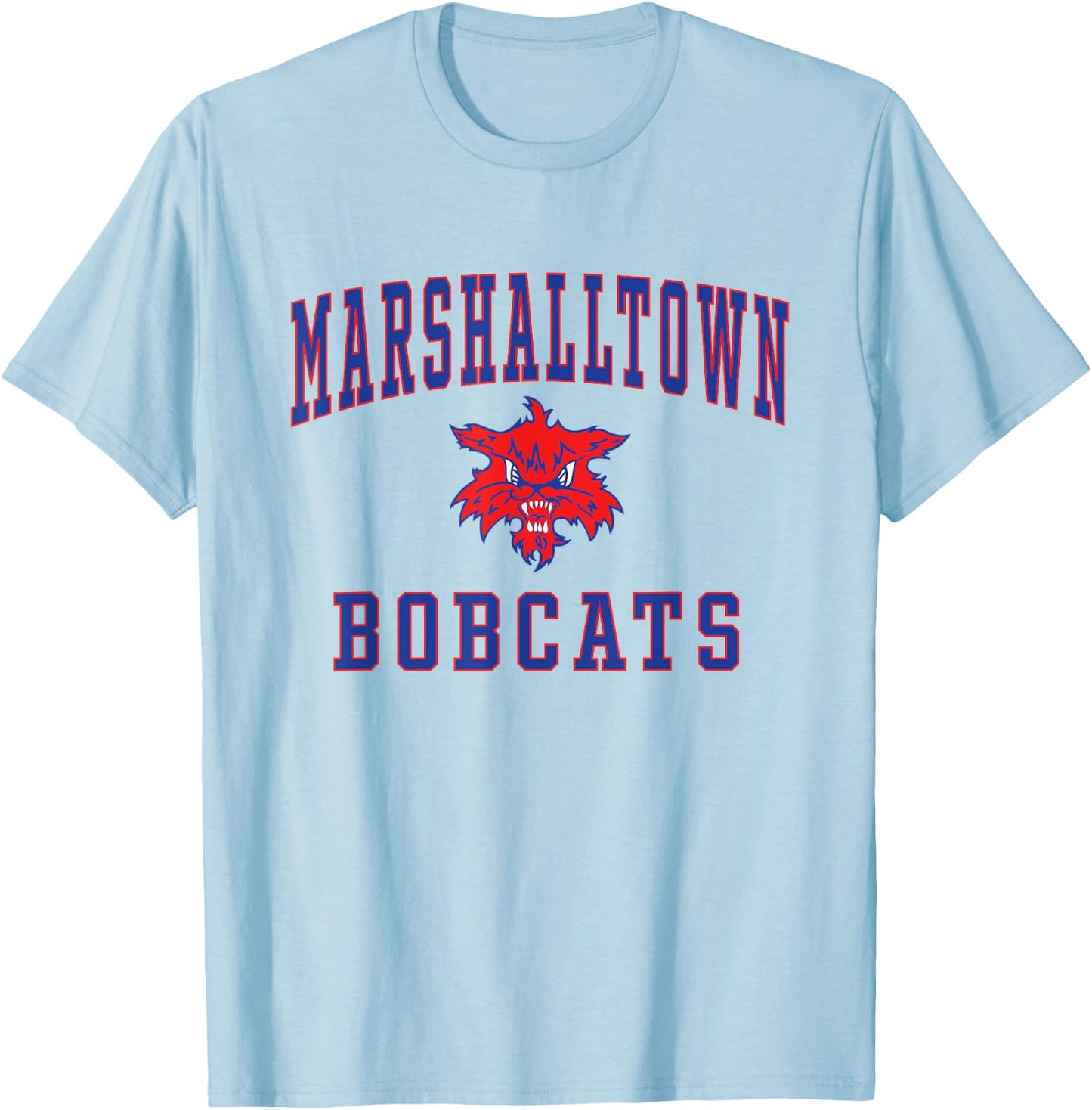 Marshalltown High School Bobcats C1 T-Shirt - T-Shirt | Light Blue