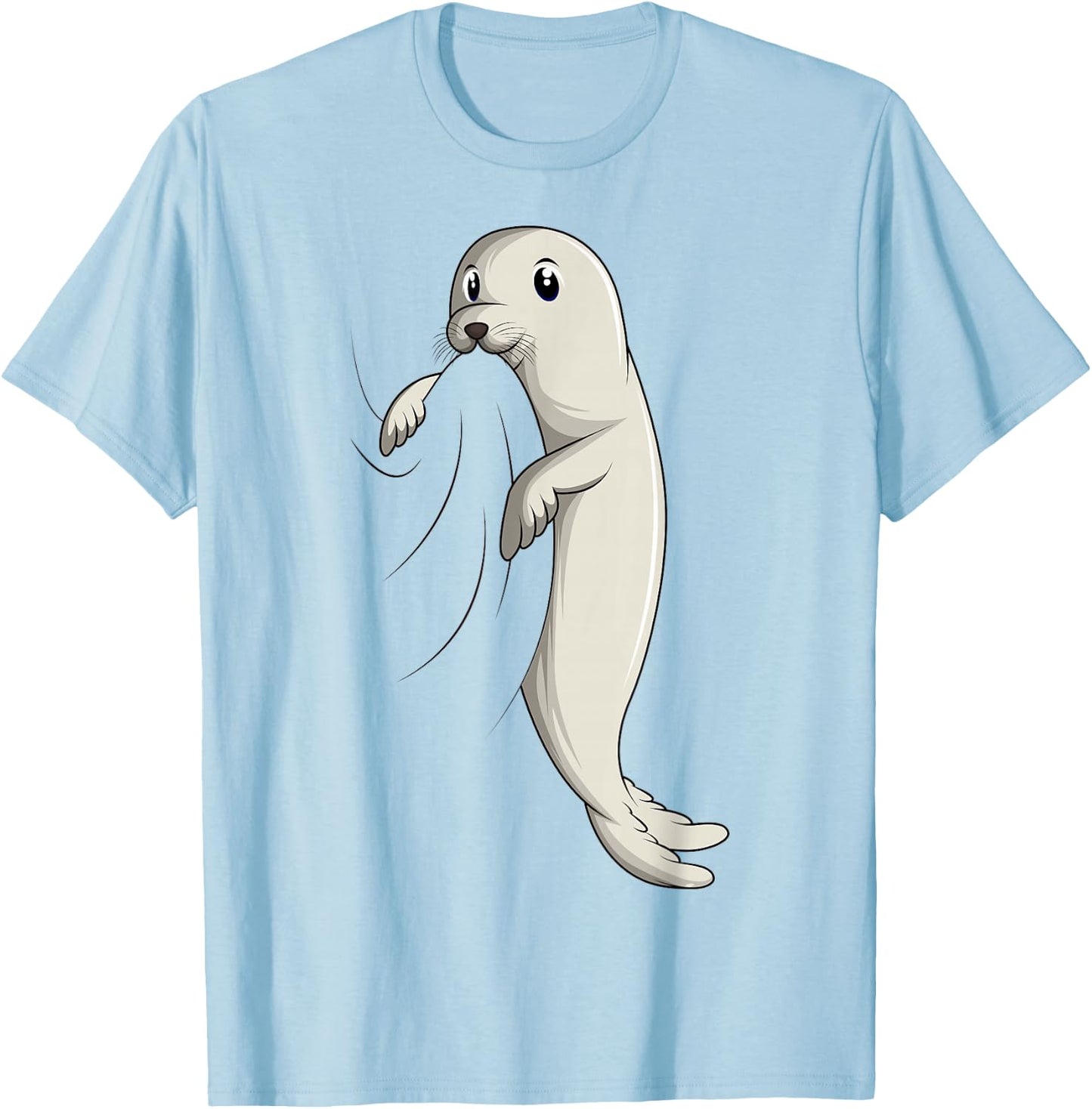 Seal Sea Lion Seal Kids Girls Boys Women's T-Shirt - T-Shirt | Light Blue