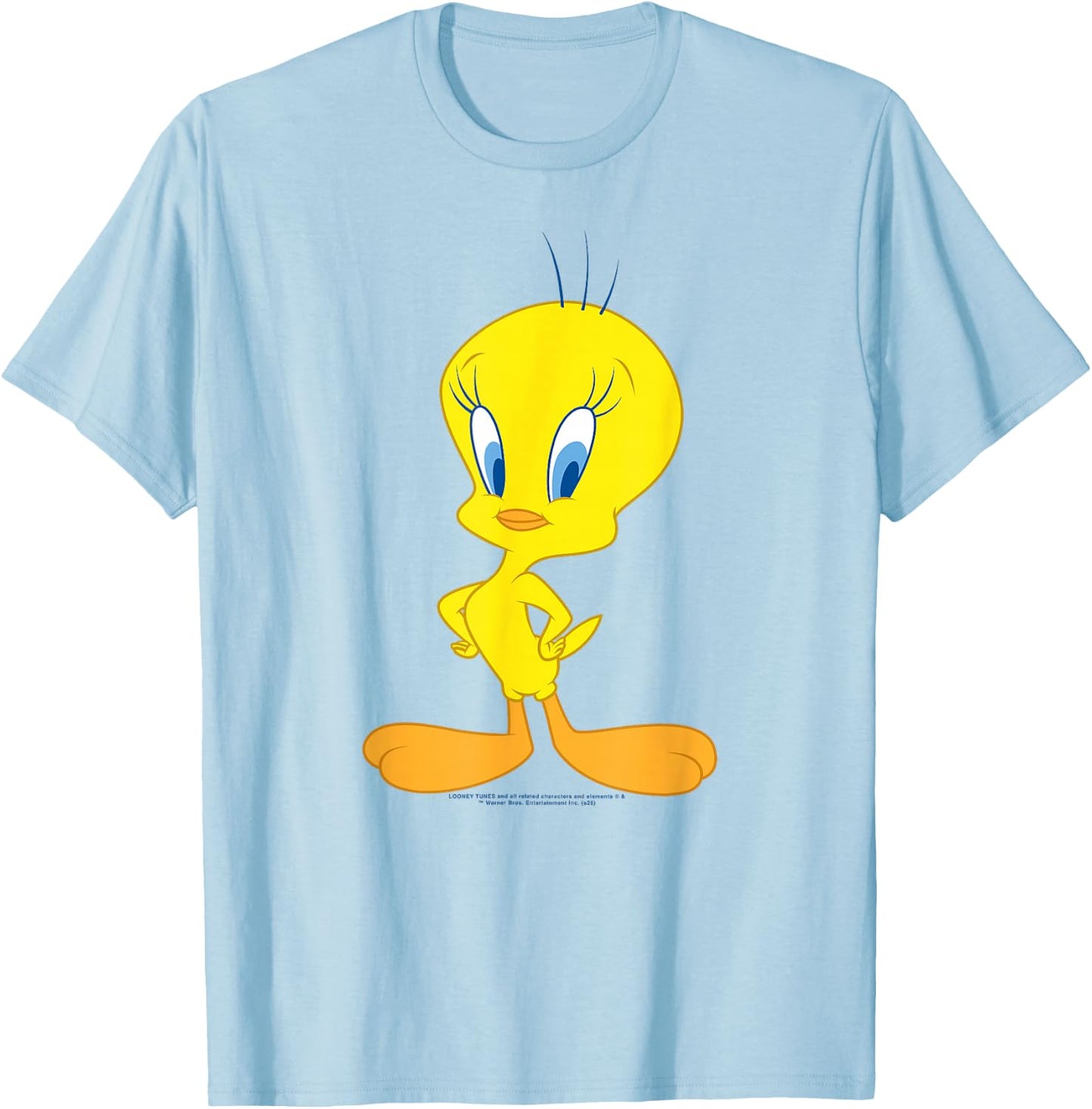Bird Tweety Pie by Looney Tunes , white, S T-Shirt - T-Shirt | Light Blue