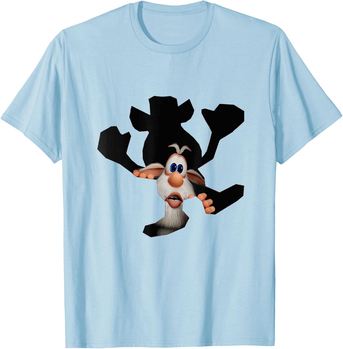 Wall Hole Booba T-Shirt - T-Shirt | Light Blue