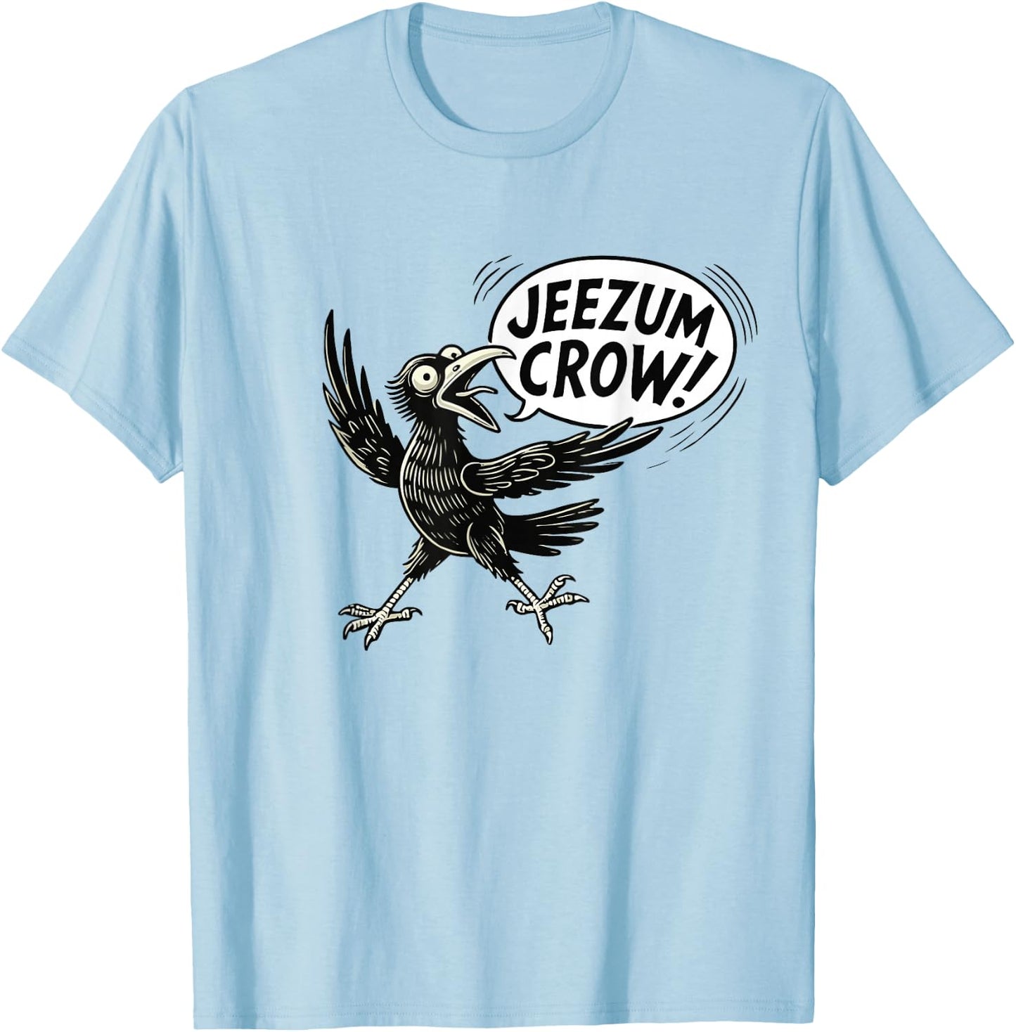 Jesus Crow, Vermont T-Shirt - T-Shirt | Light Blue