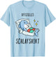 Delfin Pyjama Schlafanzug T-Shirt - T-Shirt | Light Blue
