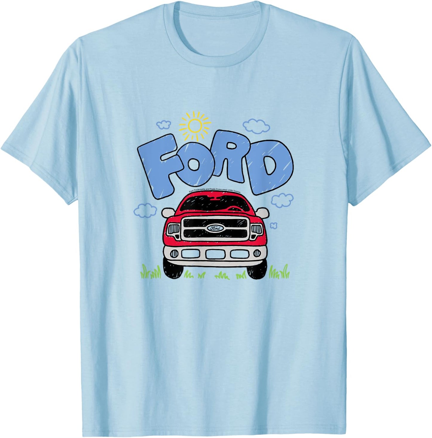 Ford F150 Doodle 2009 T-Shirt - T-Shirt | Light Blue