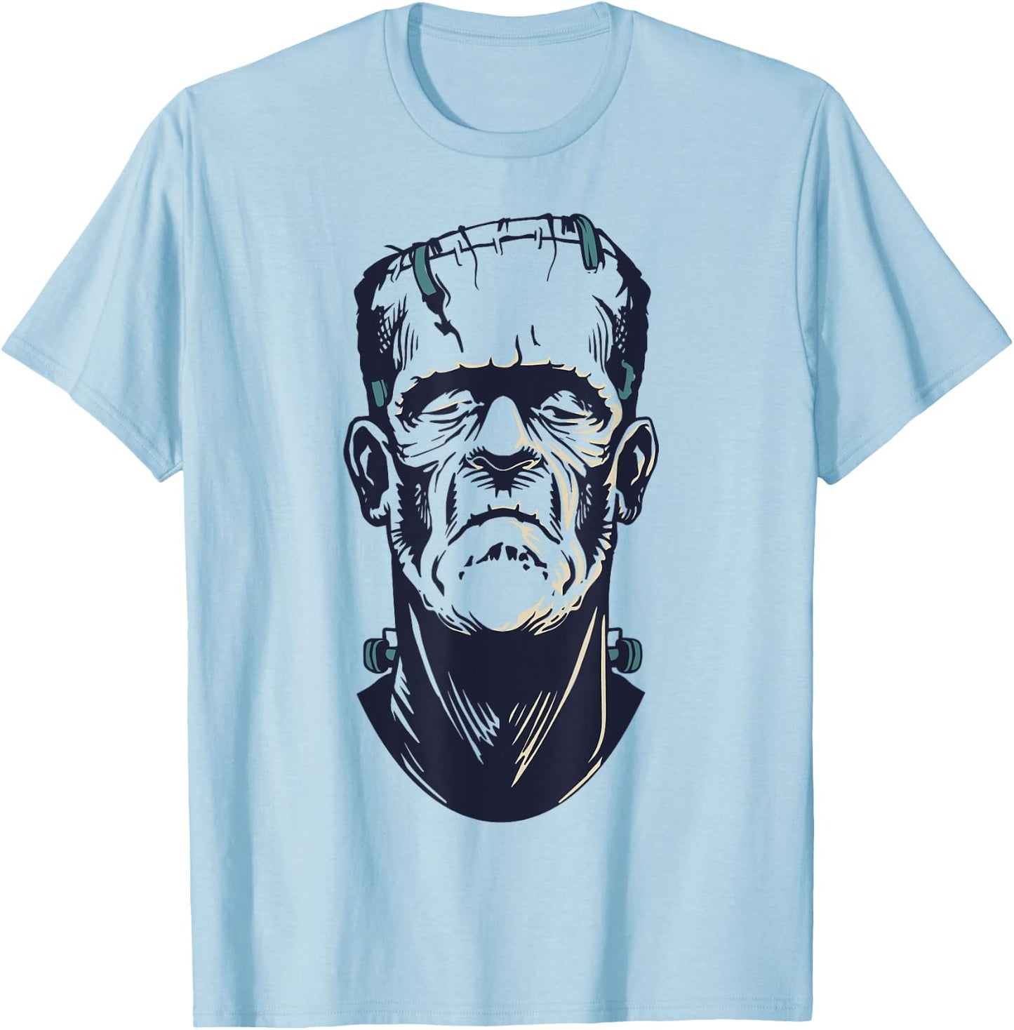 Frankenstein Monster Halloween Costume T-Shirt - T-Shirt | Light Blue