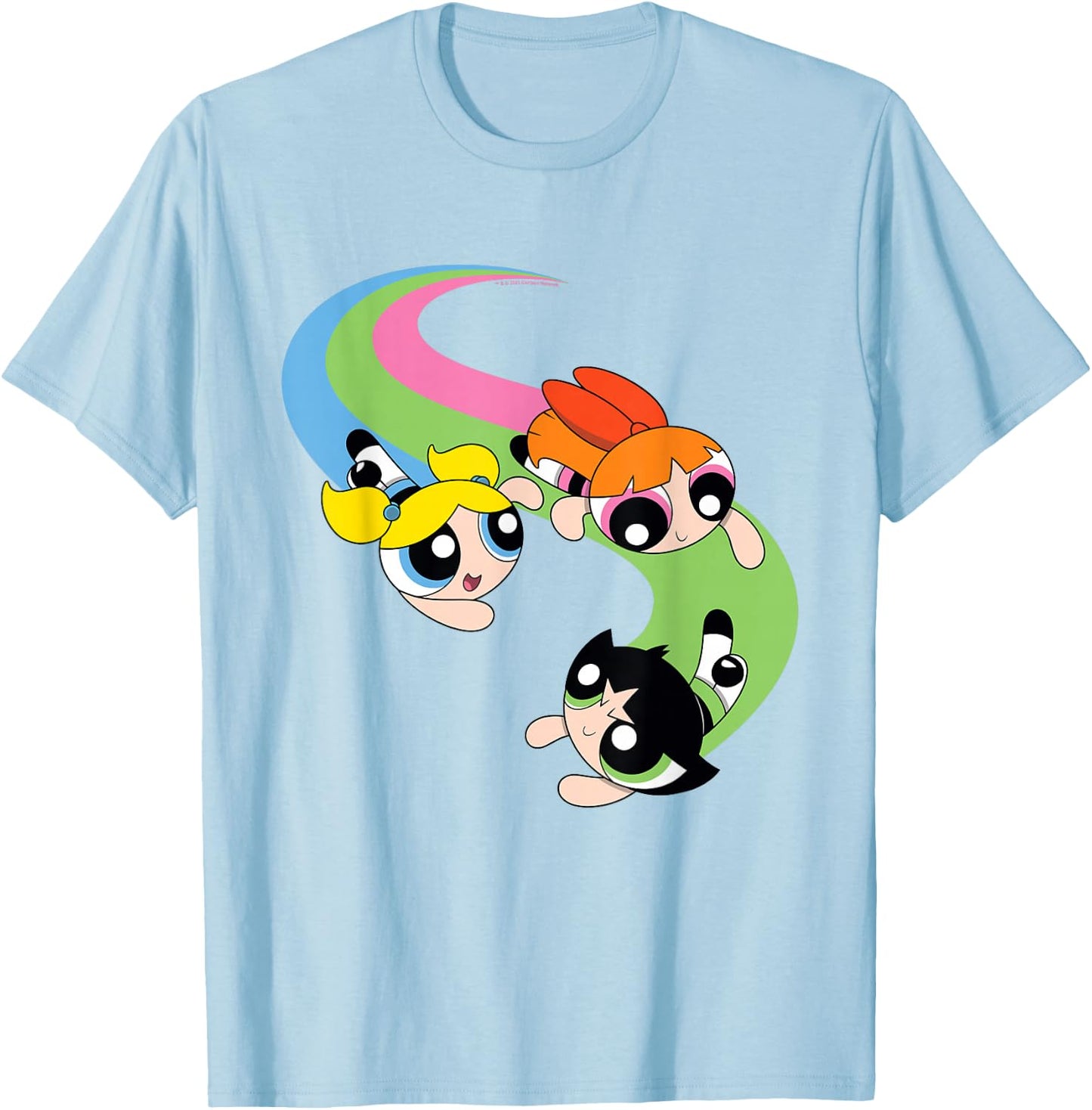 Powerpuff Girls The Flying Puffs T-Shirt - T-Shirt | Light Blue