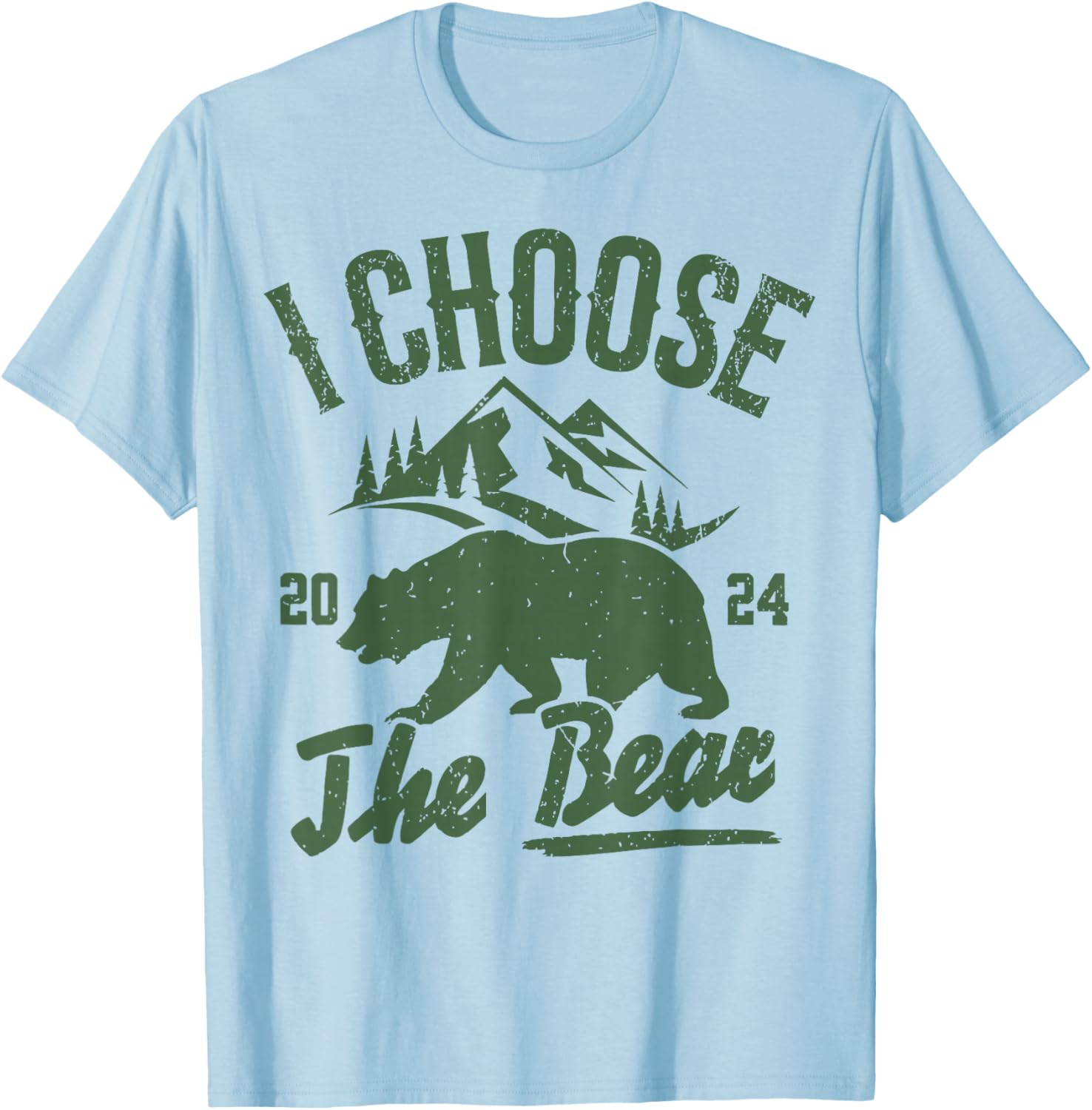 I Choose The Bear 2024 T-Shirt - T-Shirt | Light Blue