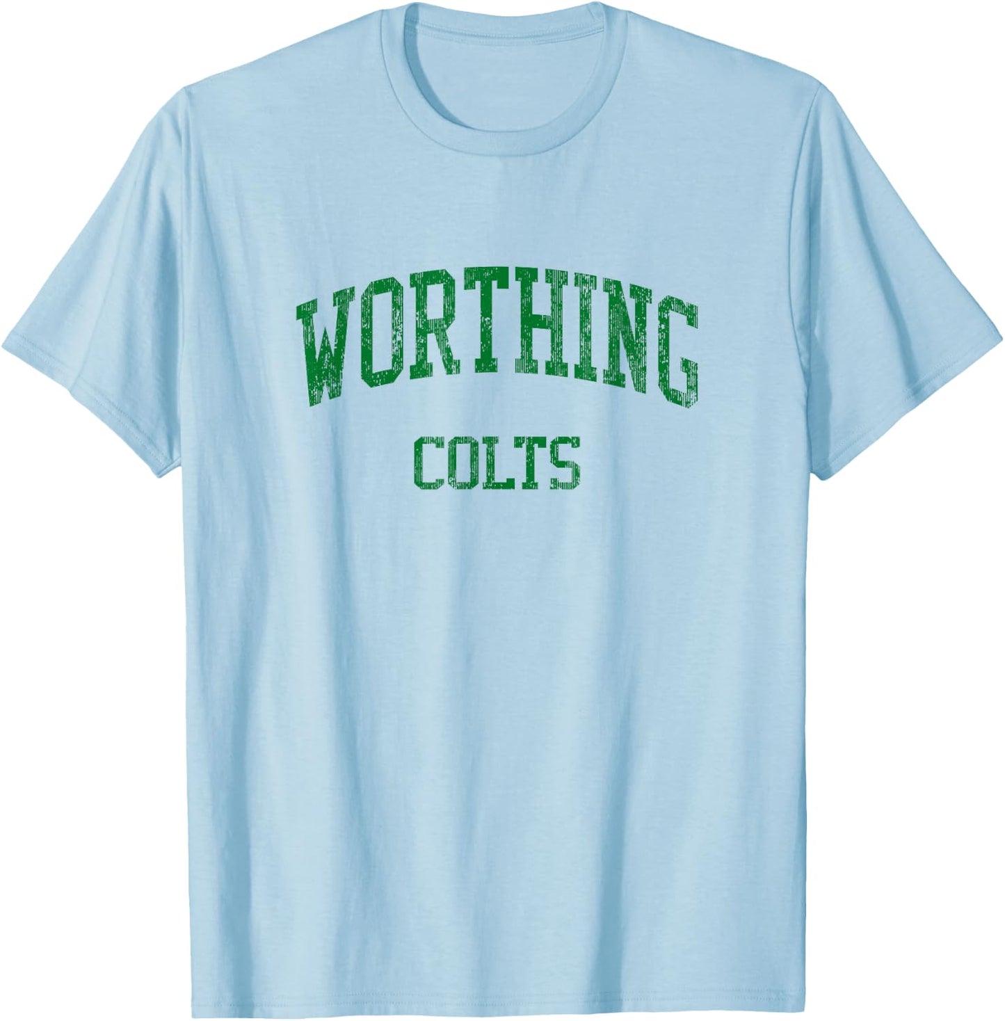 Worthing High School HS Houston TX Vintage Sports T-Shirt - T-Shirt | Light Blue