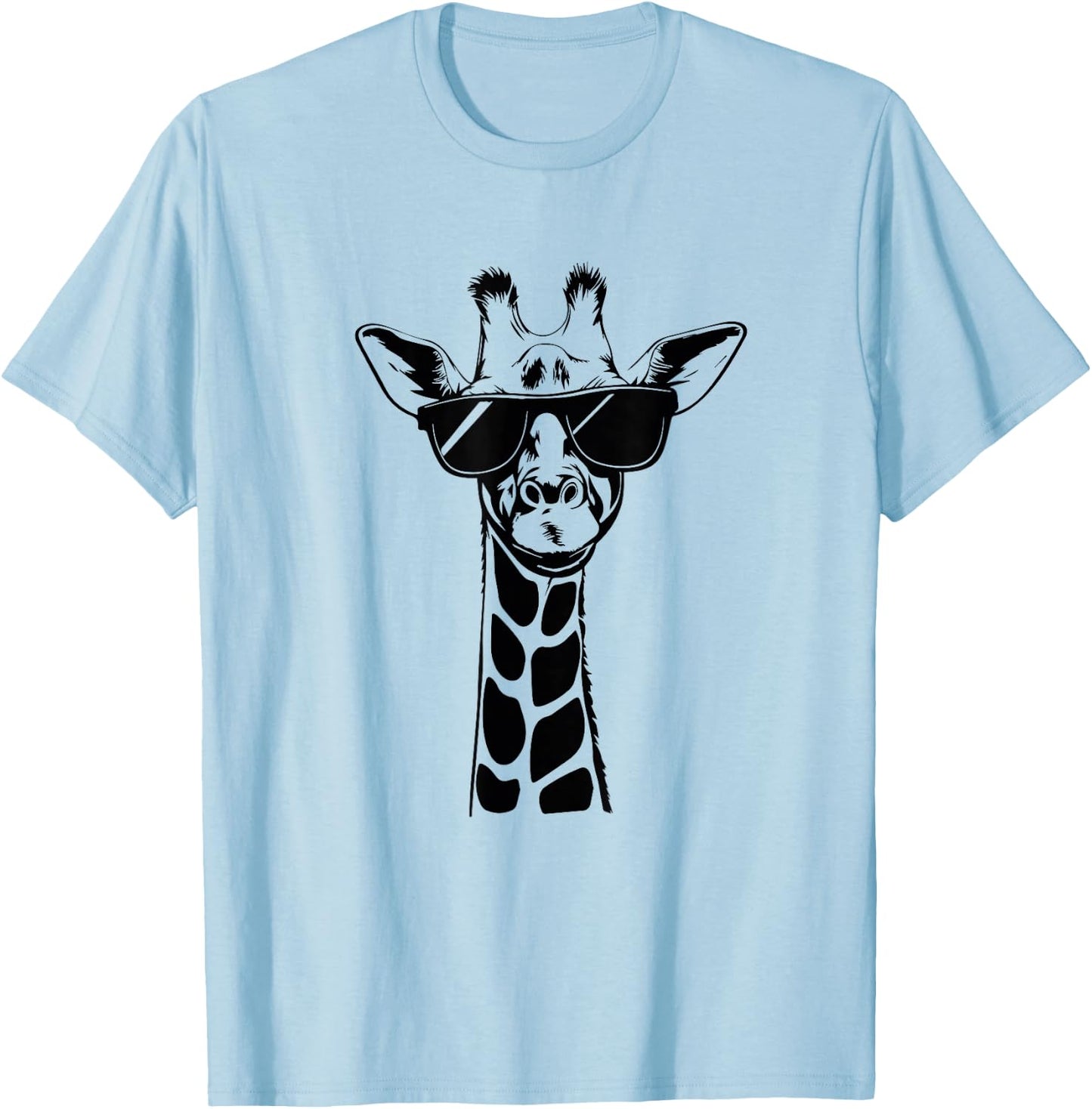 Sunglasses Giraffe T-Shirt - T-Shirt | Light Blue