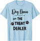 Dog Nana The Treat Dealer Funny Dog Nana Dog Grandma T-Shirt - T-Shirt | Light Blue