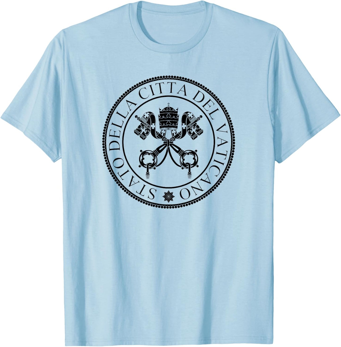 Vatican City State Seal Holy Lake T-Shirt - T-Shirt | Light Blue