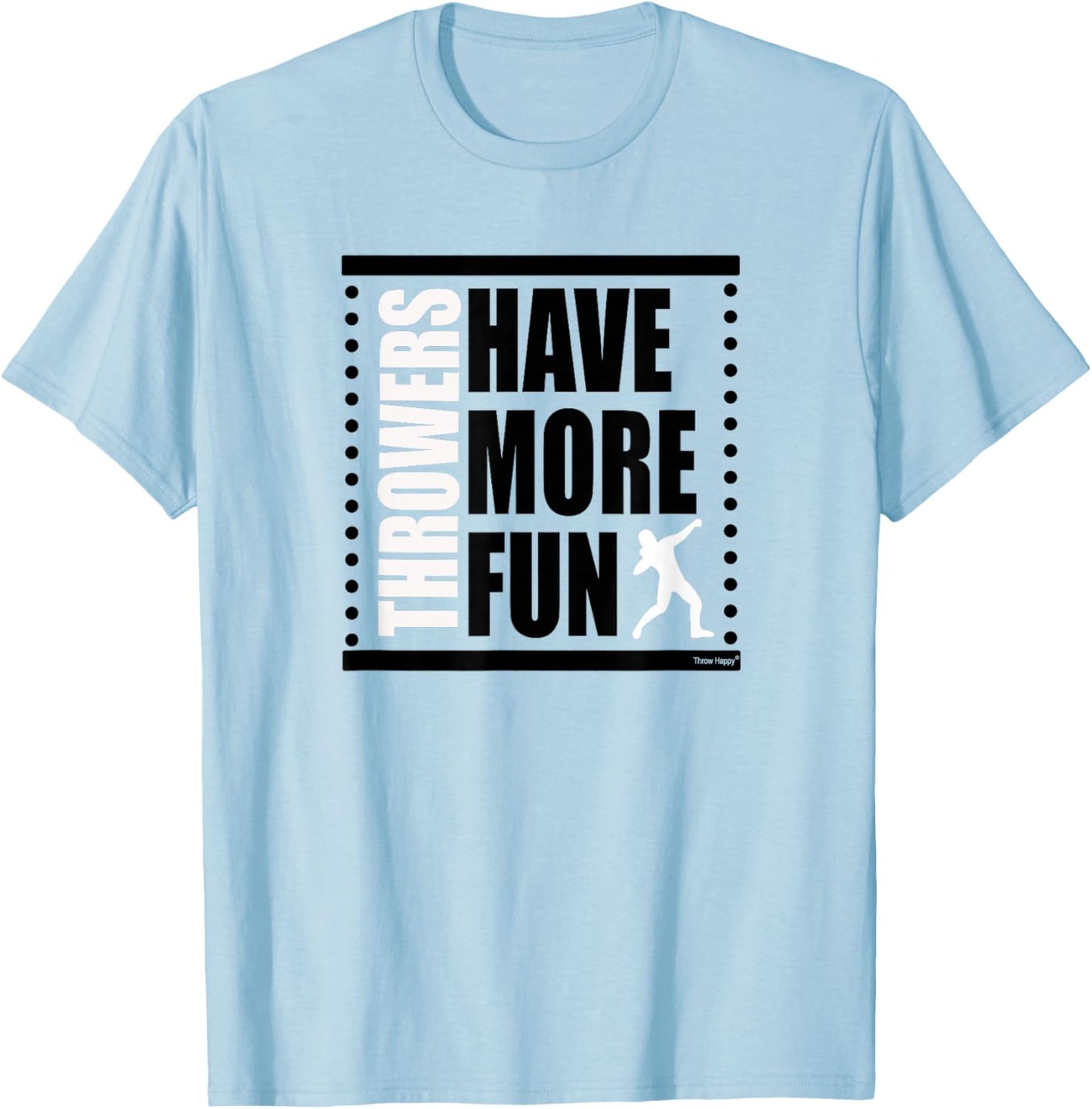 Track and Field Shirts, Shot Put Throw Fun T-Shirt - T-Shirt | Light Blue