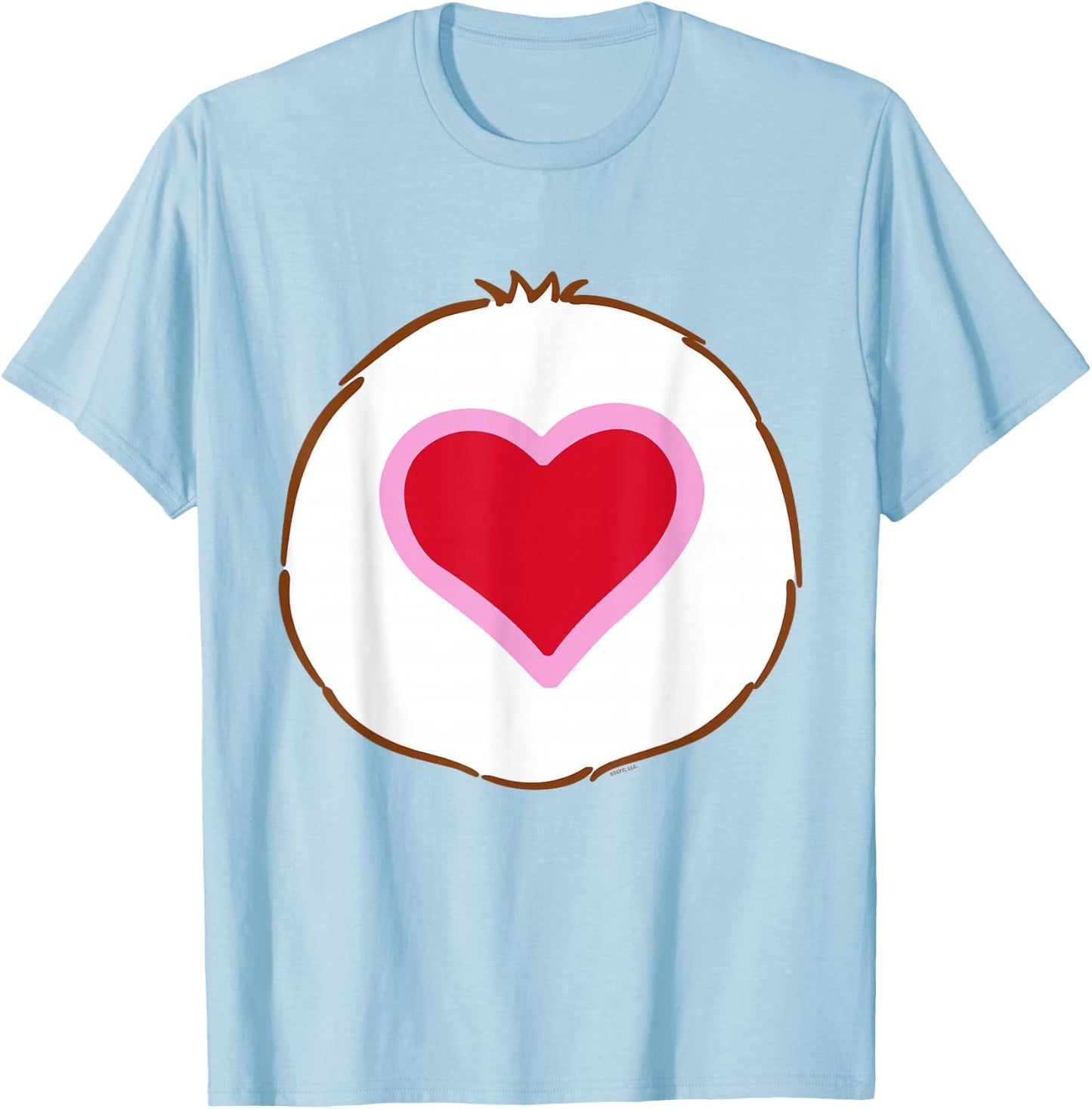Care Bears Tenderheart Belly , orange T-Shirt - T-Shirt | Light Blue