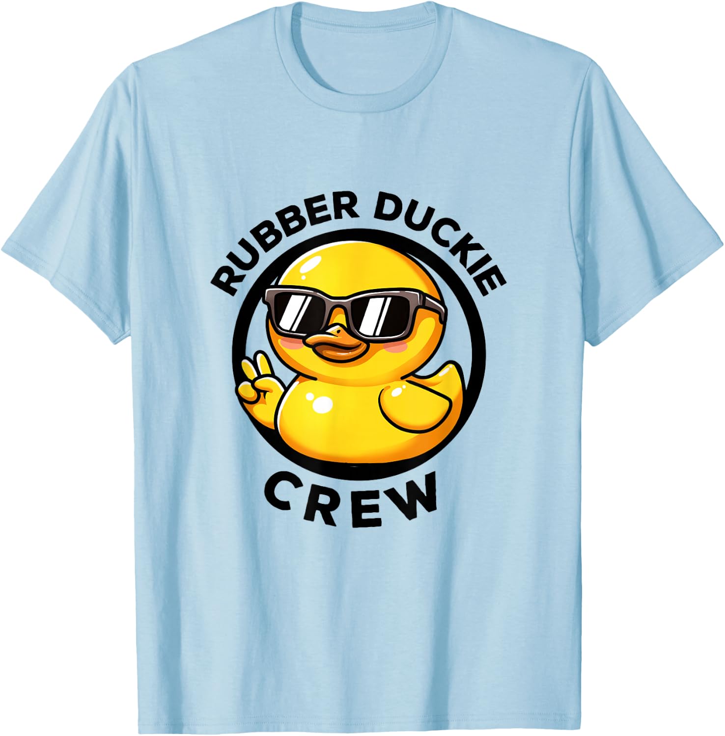 Rubber Duckie Crew I Love Ducks Lovers Funny Rubber Duck T-Shirt - T-Shirt | Light Blue