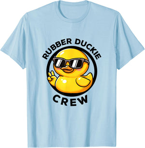 Rubber Duckie Crew I Love Ducks Lovers Funny Rubber Duck T-Shirt - T-Shirt | Light Blue
