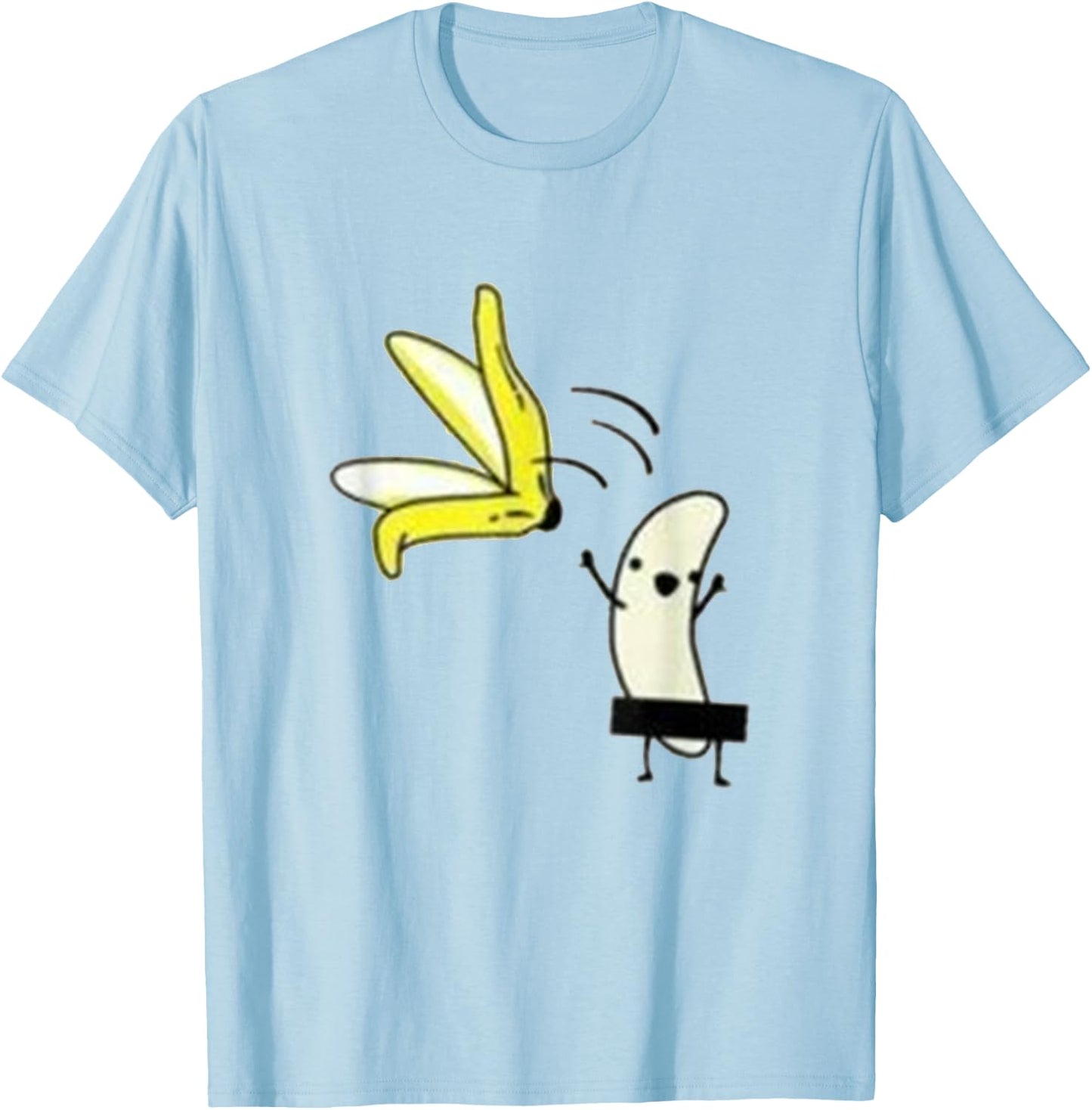 Banana Nude , white, S T-Shirt - T-Shirt | Light Blue