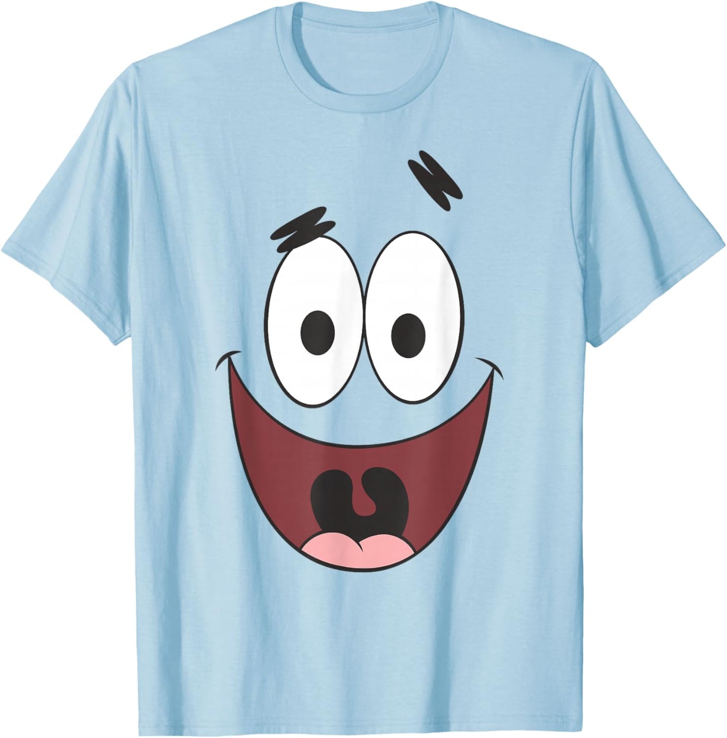 SpongeBob SquarePants Halloween Big Patrick Face Costume , pink T-Shirt - T-Shirt | Light Blue
