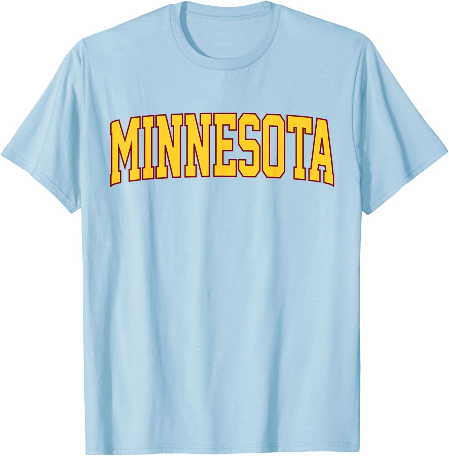 Retro Minnesota Vintage Minnesota Maroon Gold Throwback T-Shirt - T-Shirt | Light Blue