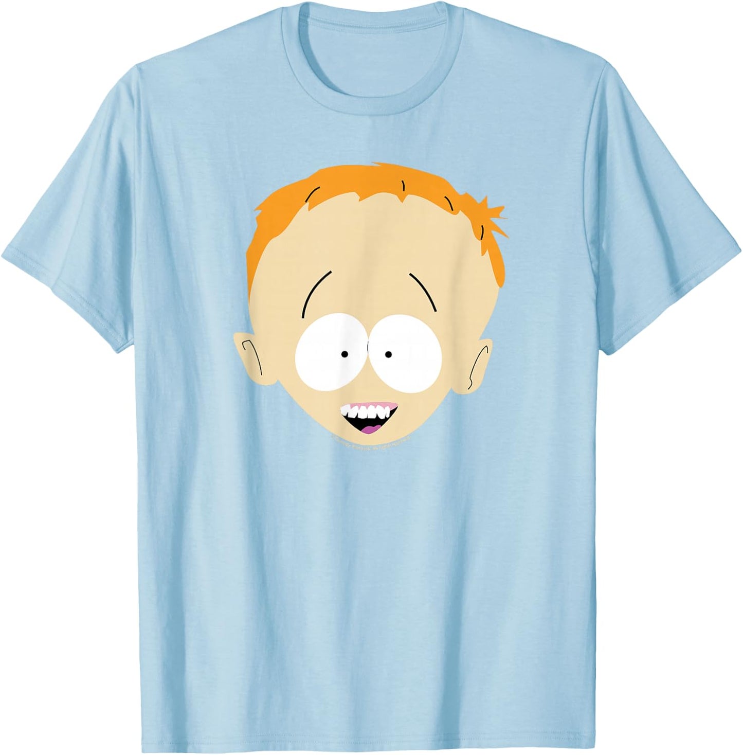 South Park Timmy Smile Face Halloween , Red, S T-Shirt - T-Shirt | Light Blue