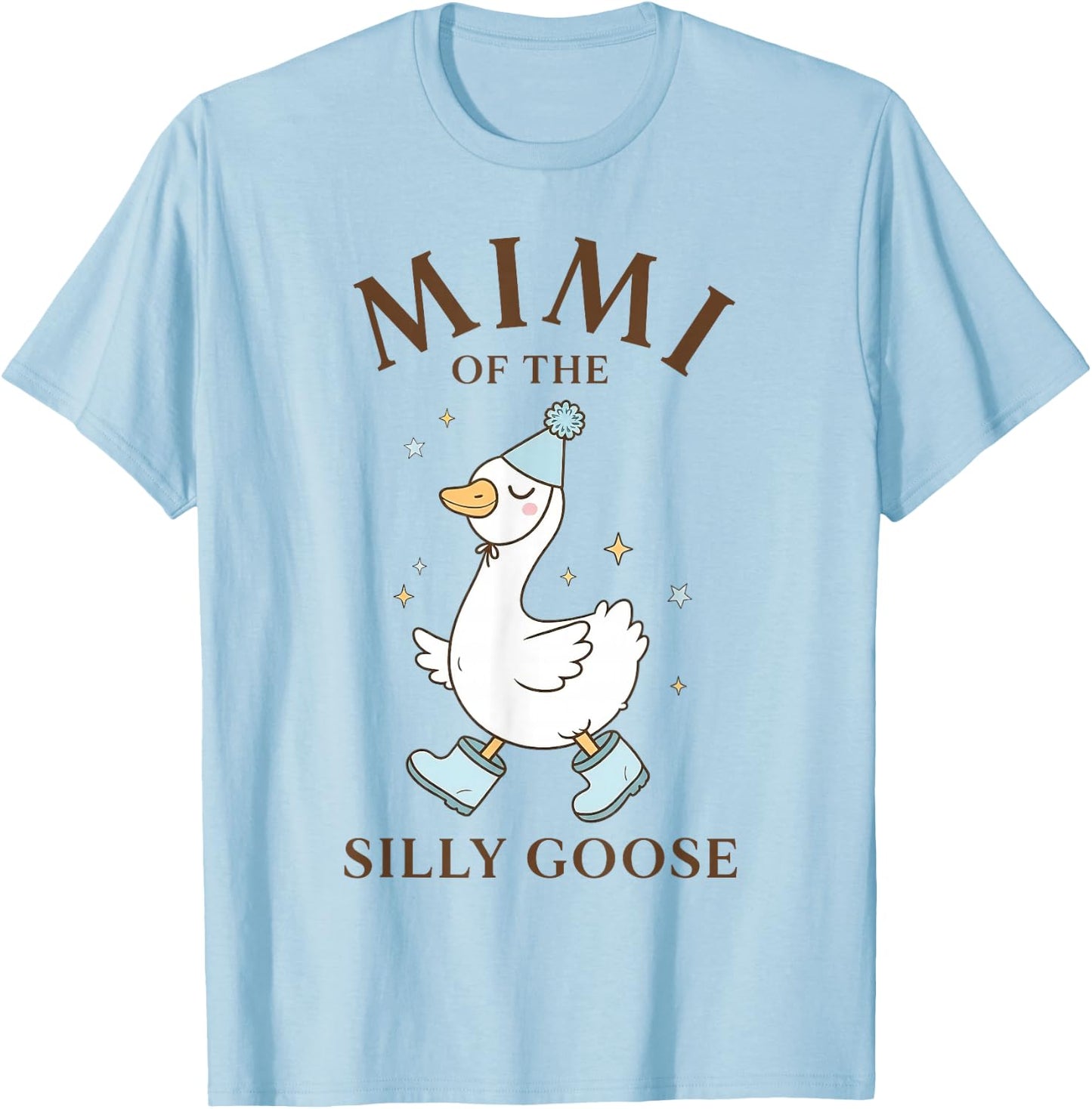Mimi of The Silly Goose Birthday Family 1st Birthday T-Shirt - T-Shirt | Light Blue