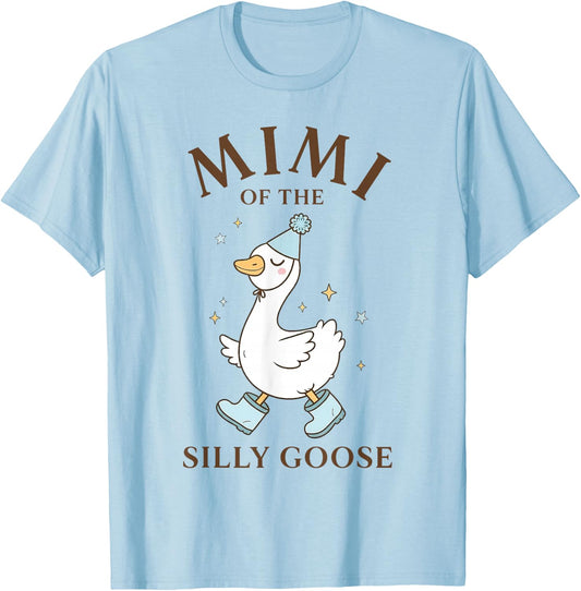 Mimi of The Silly Goose Birthday Family 1st Birthday T-Shirt - T-Shirt | Light Blue