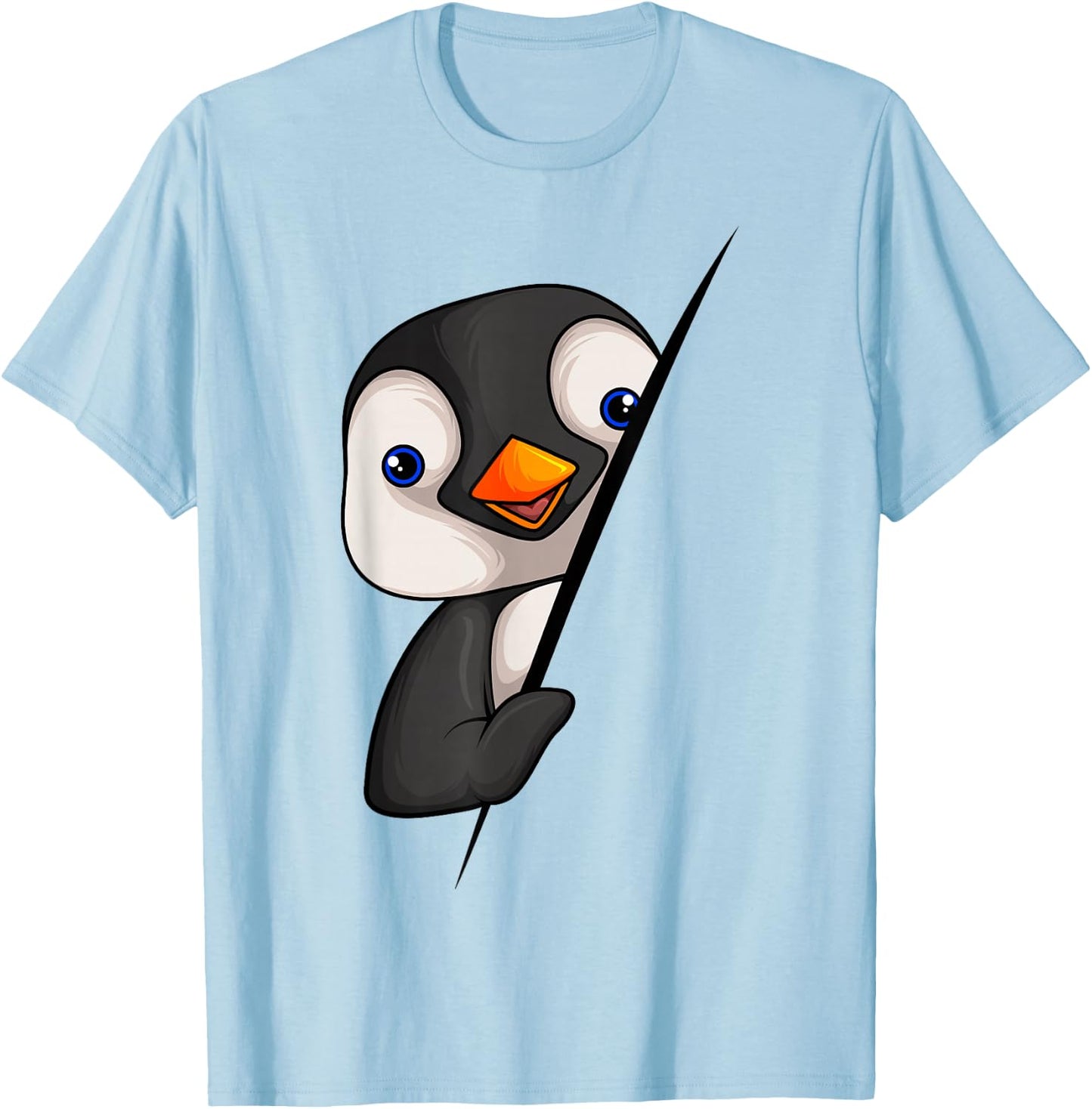 Pinguin Mädchen Jungen Kinder Damen Penguin T-Shirt - T-Shirt | Light Blue