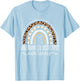 Langerhans Cell Histiocytosis LCH Awareness Leopard Rainbow T-Shirt - T-Shirt | Light Blue