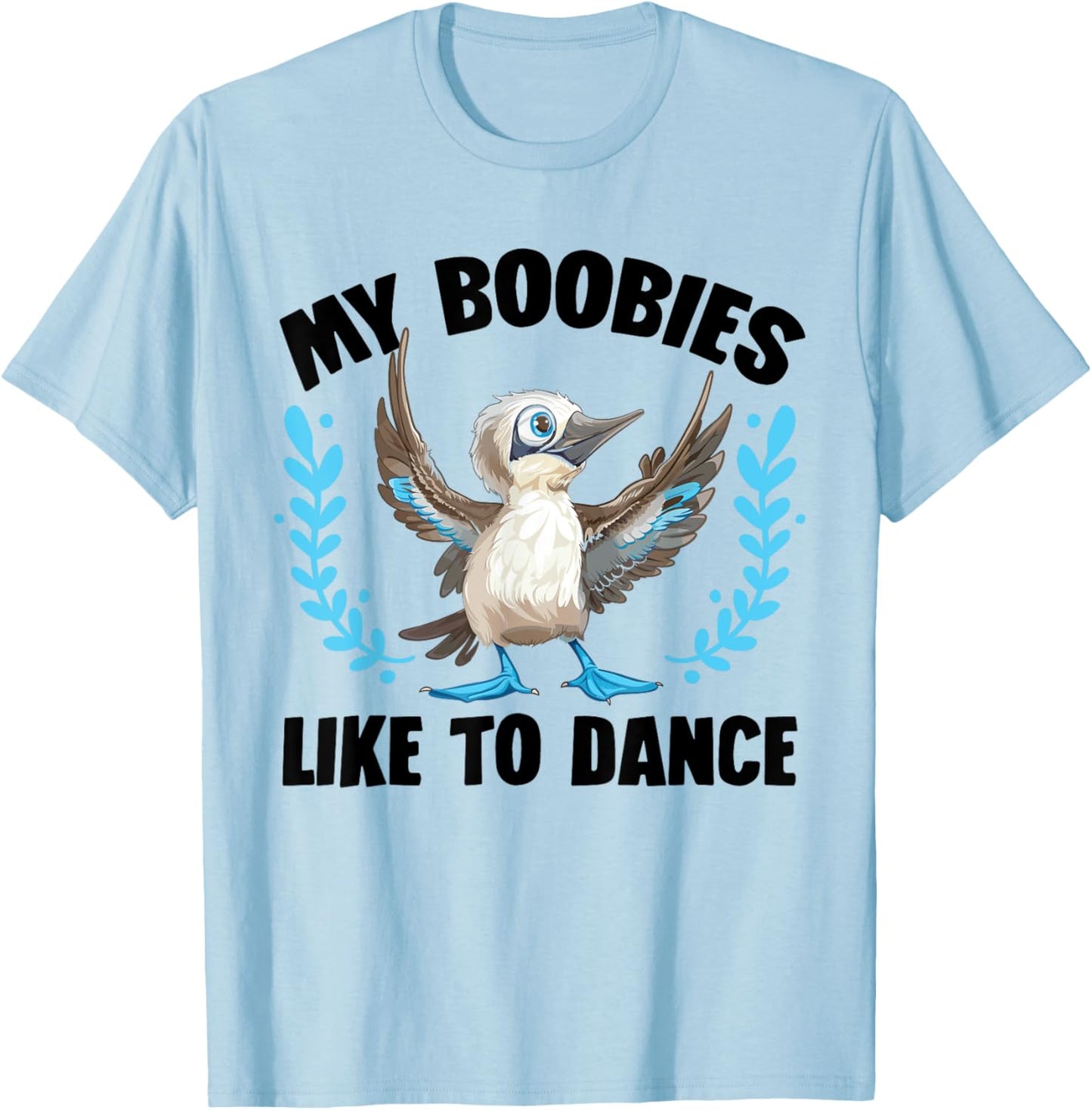 Boobie Bird Plush Seabird Stuffed Animal Blue Footed Booby T-Shirt - T-Shirt | Light Blue