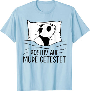 Cute Panda Official Sleep Shirt Pyjamas , White, s T-Shirt - T-Shirt | Light Blue