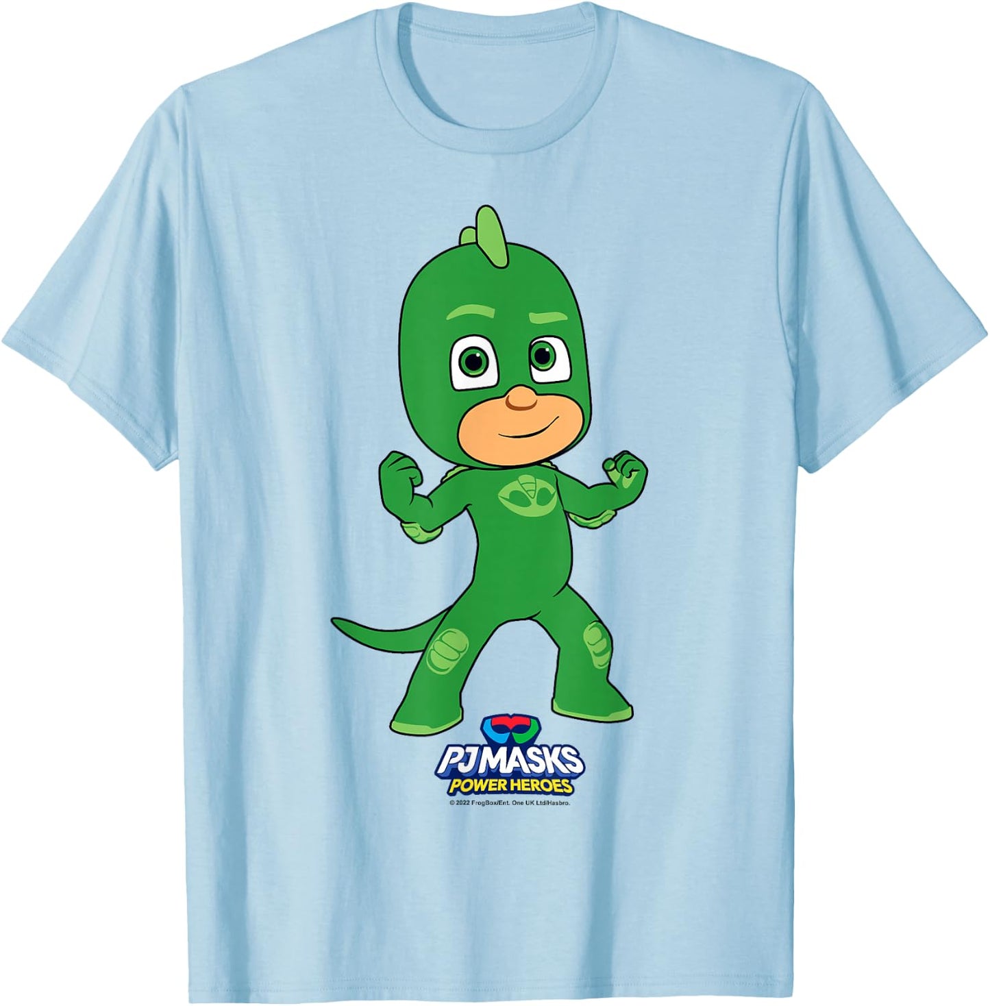 PJ Masks Gekko Greg Power Hero Portrait T-Shirt - T-Shirt | Light Blue